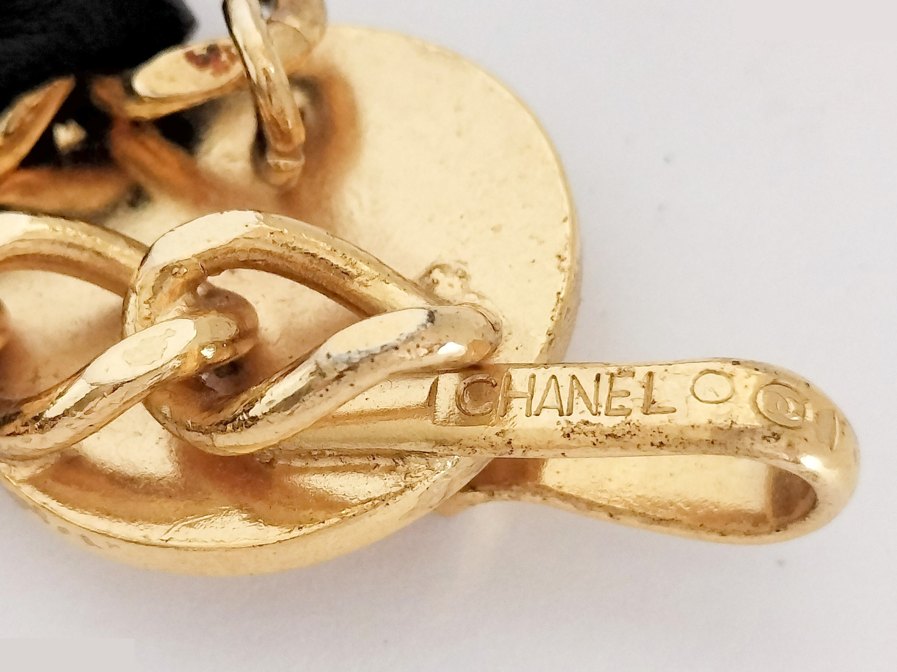 Coco Triple Leather Gold Chain Belt, Total Length Approx. 93cm — view 2