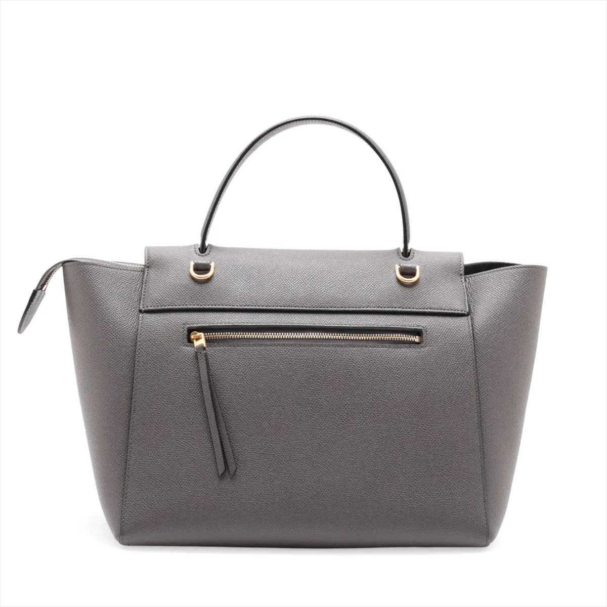 Belt Bag Mini Leather 2-Way Handbag Gray — view 2