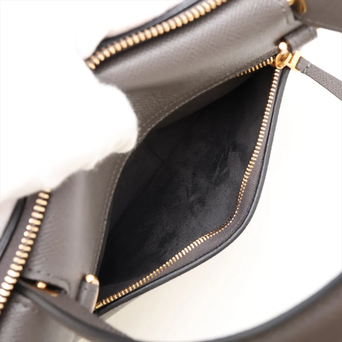 Belt Bag Mini Leather 2-Way Handbag Gray — view 11