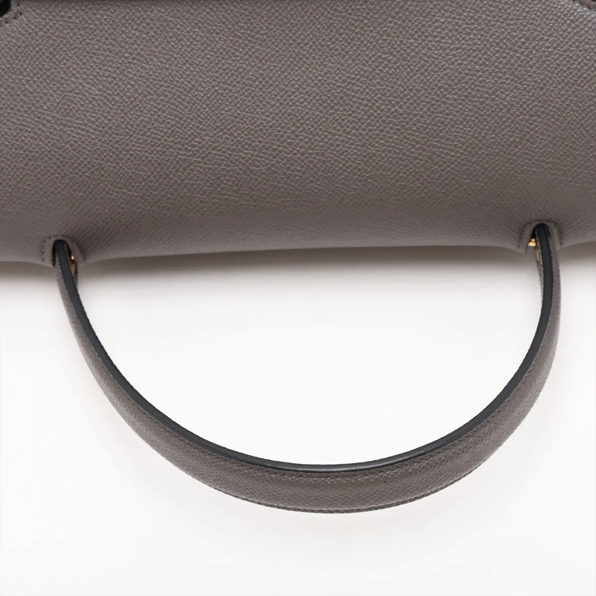 Belt Bag Mini Leather 2-Way Handbag Gray — view 5