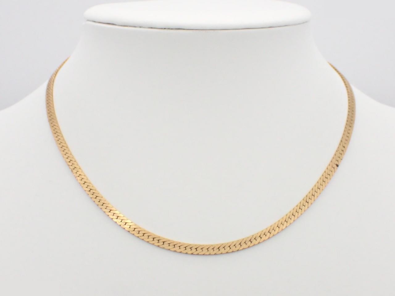 Gold necklace, chain approximately 42cm — view 3
