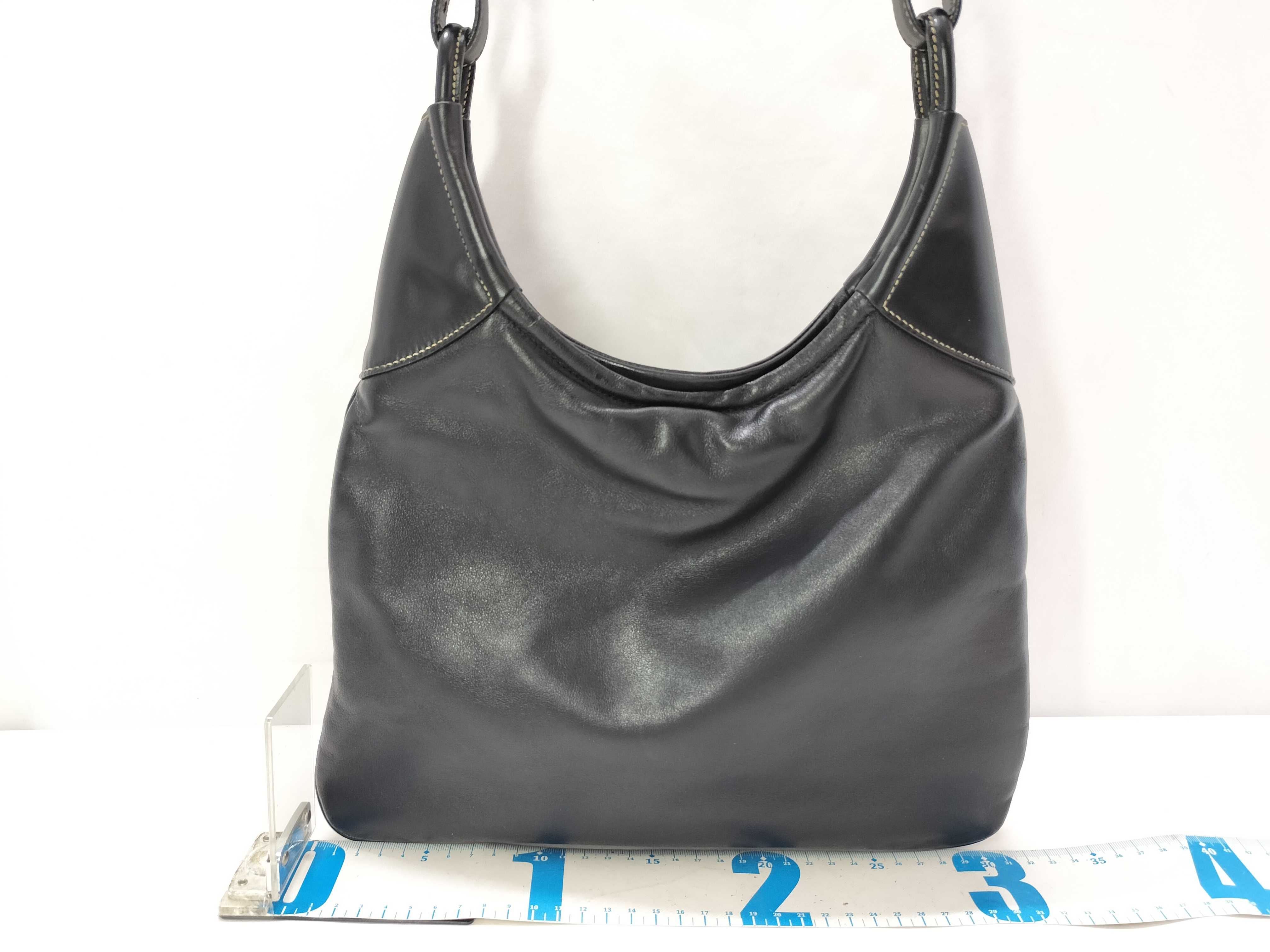 leather shoulder bag, black, serial number 22. — view 2