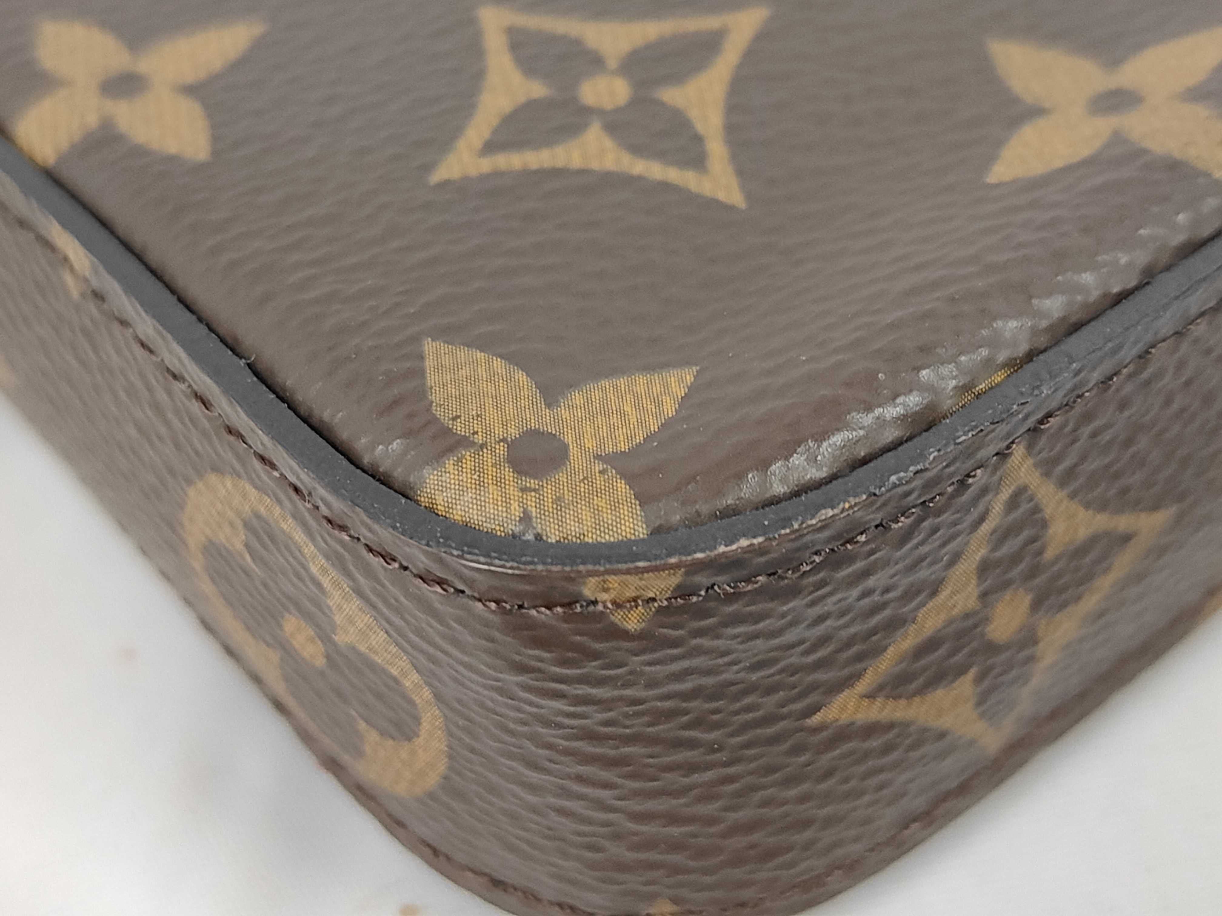 Monogram Pochette Felicie Fuchsia Shoulder Bag — view 3