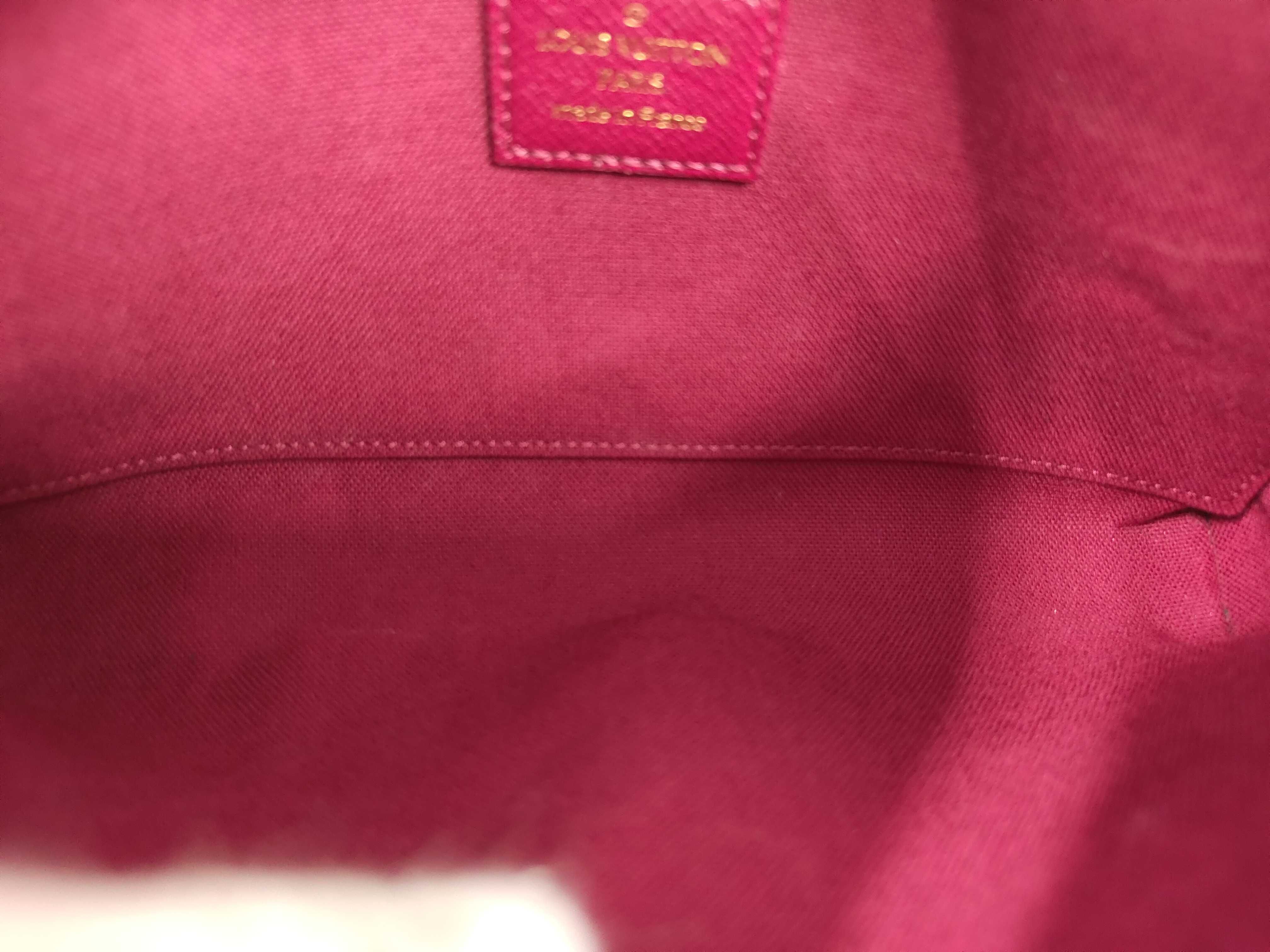 Monogram Pochette Felicie Fuchsia Shoulder Bag — view 8