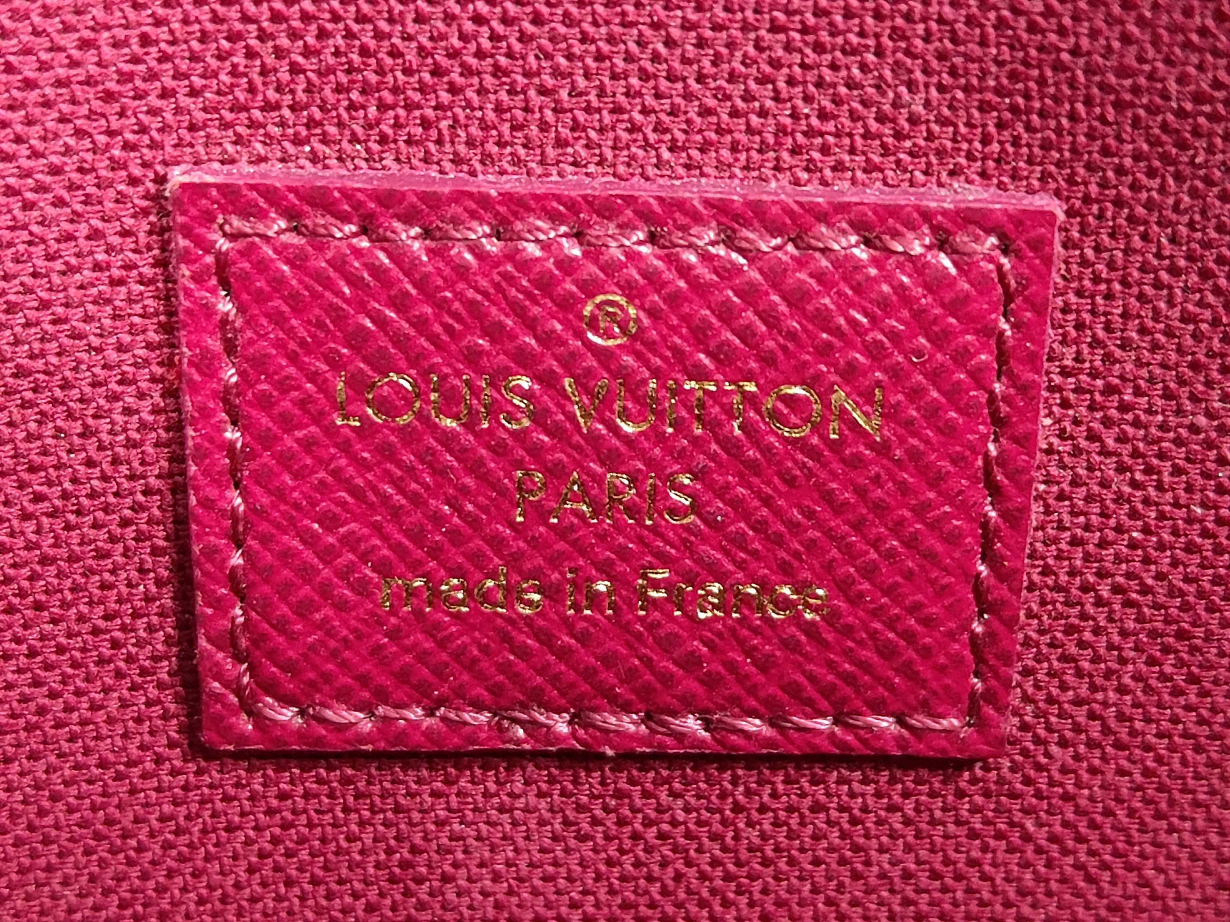 Monogram Pochette Felicie Fuchsia Shoulder Bag — view 9