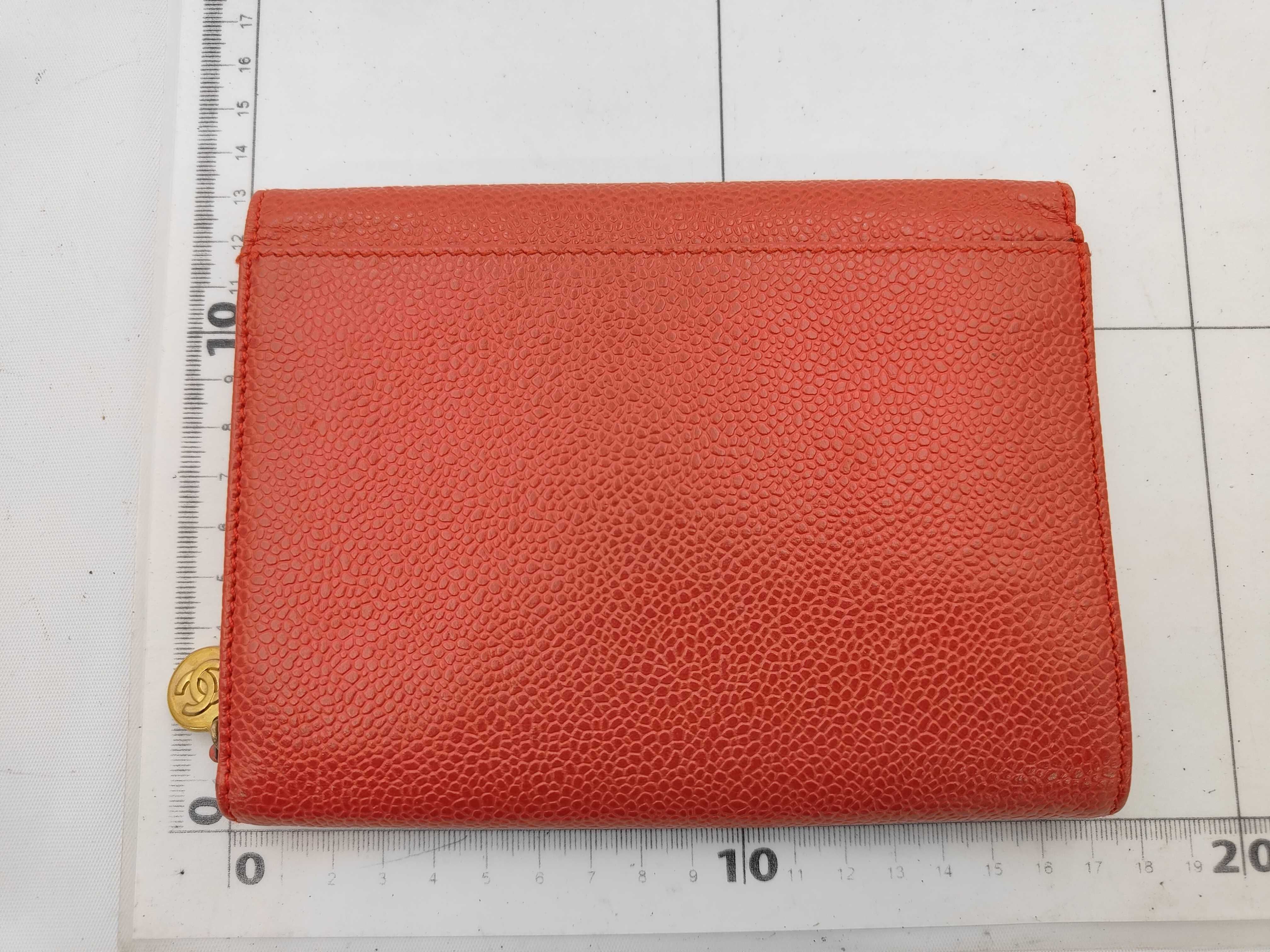 Coco Mark Caviar Skin Tri-fold Wallet — view 2