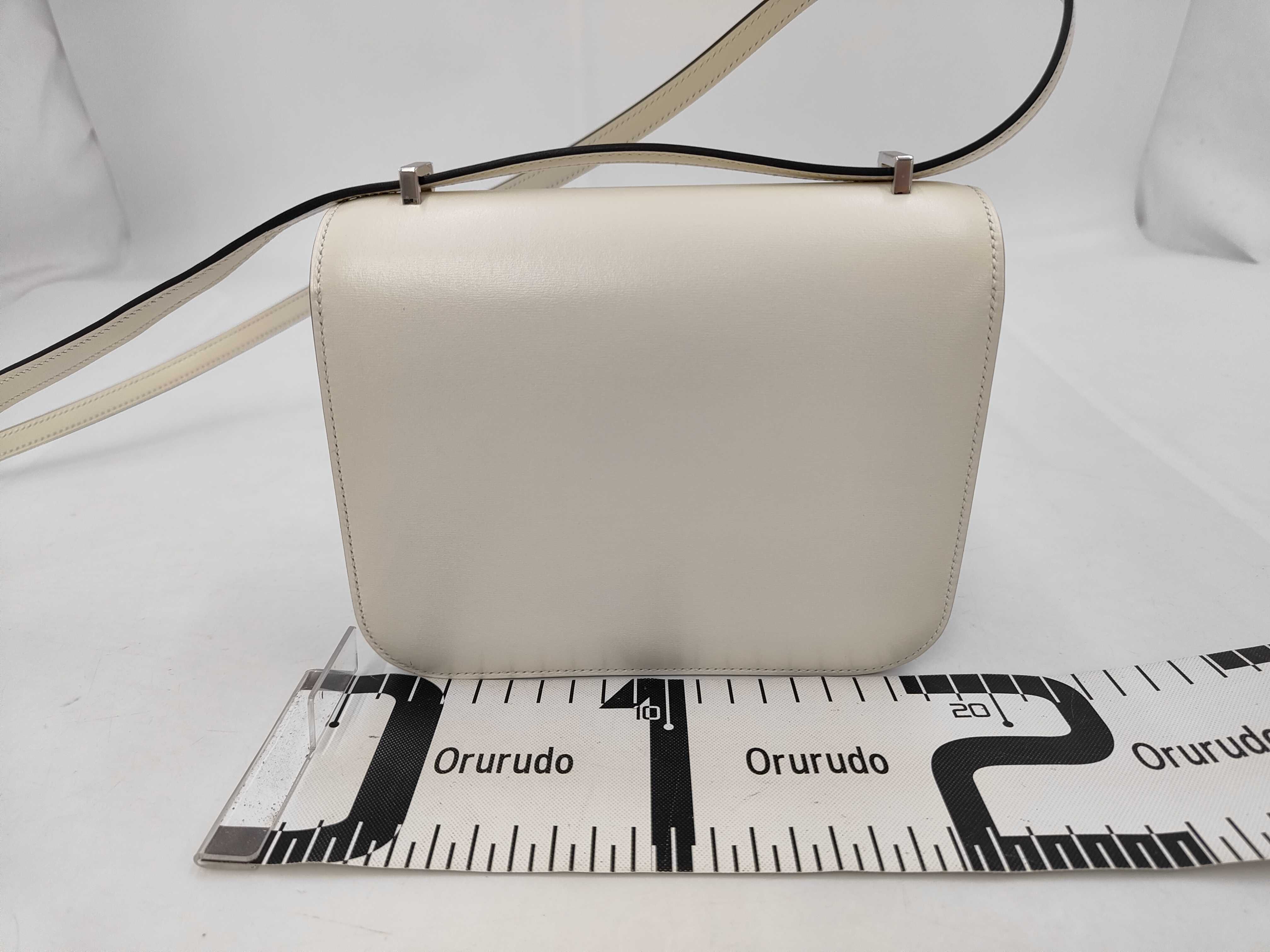 Constance Mini Miroir Cloute Box Calf Cream Silver Hardware G Stamp Shoulder Bag — view 2