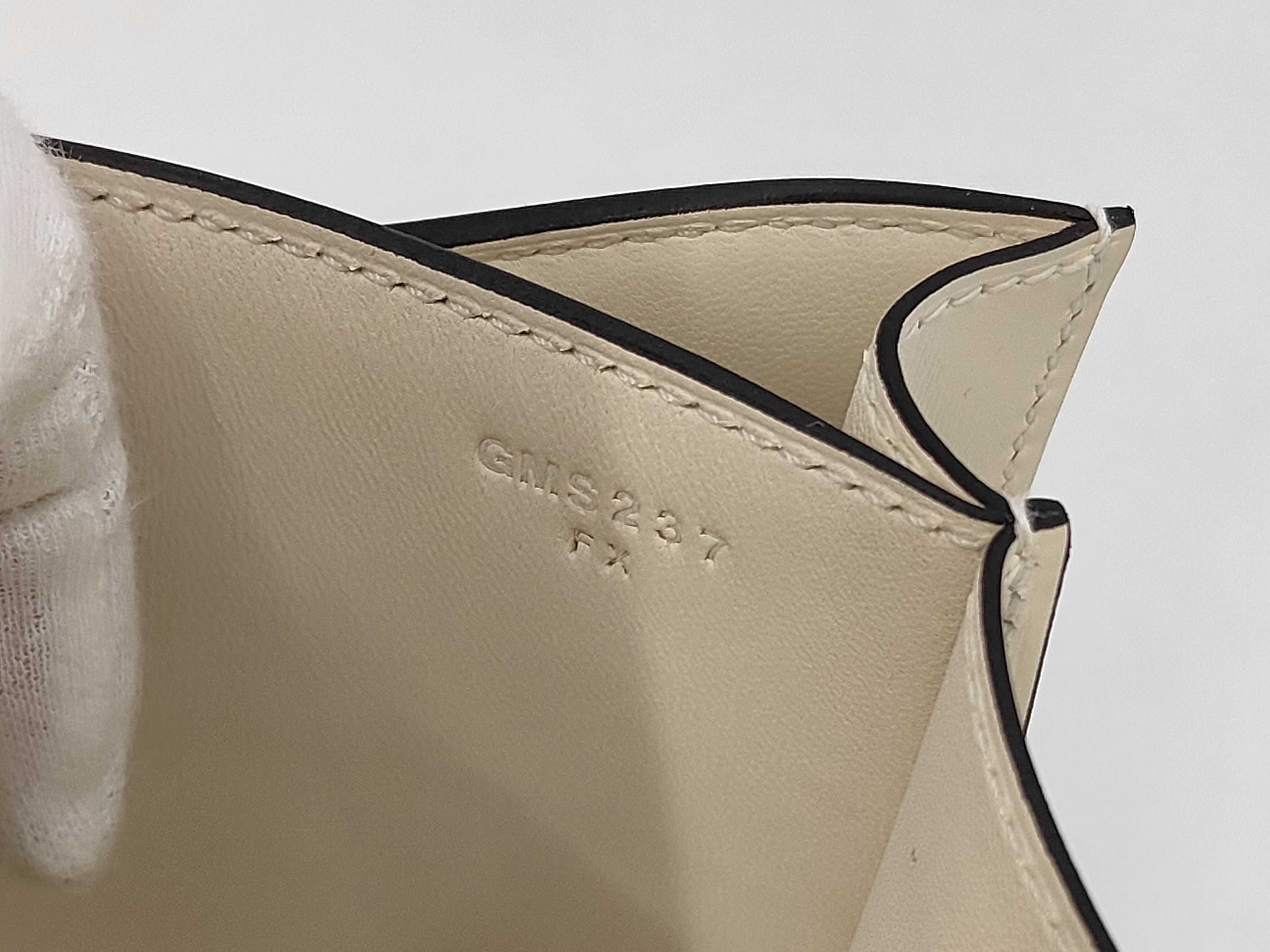 Constance Mini Miroir Cloute Box Calf Cream Silver Hardware G Stamp Shoulder Bag — view 13