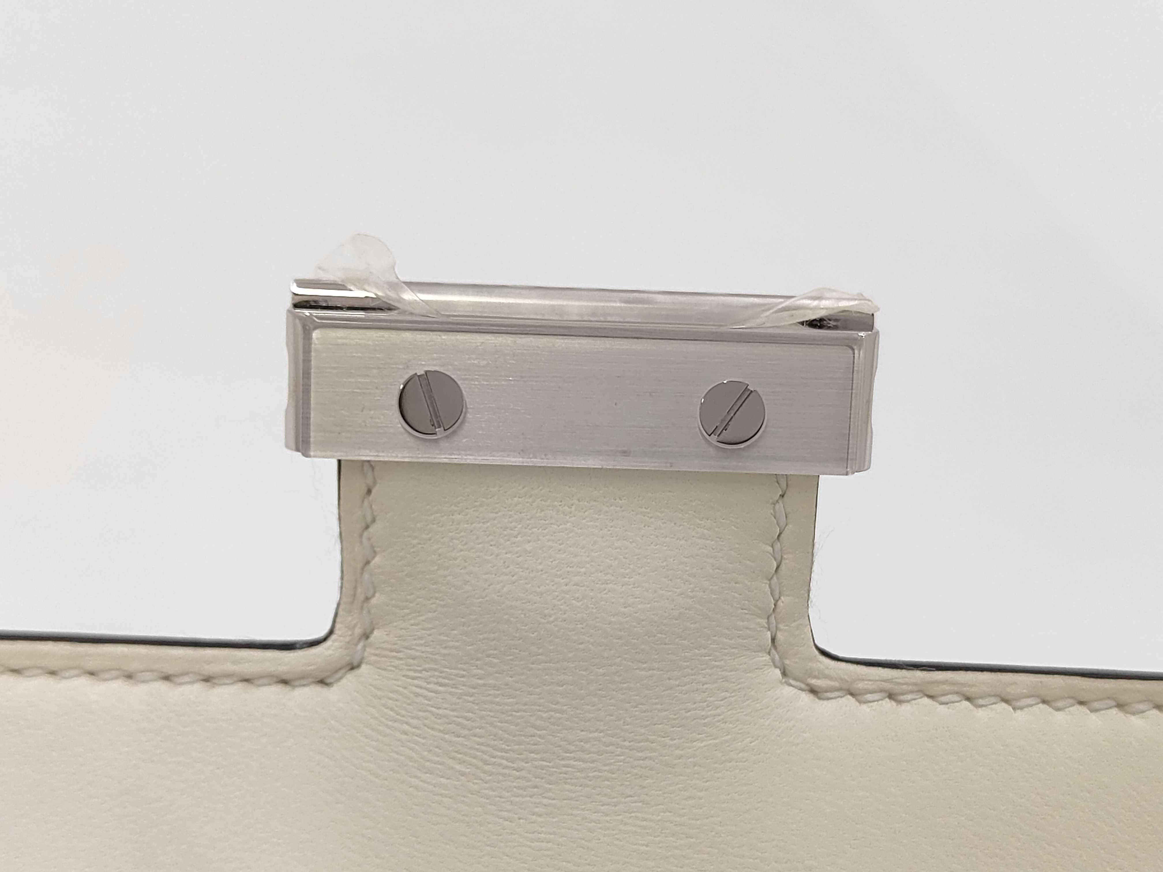 Constance Mini Miroir Cloute Box Calf Cream Silver Hardware G Stamp Shoulder Bag — view 9