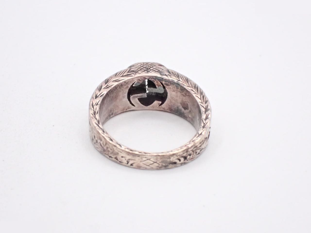 Interlocking Ring, Arabesque Design, 925 Sterling Silver, 6.0g — view 2