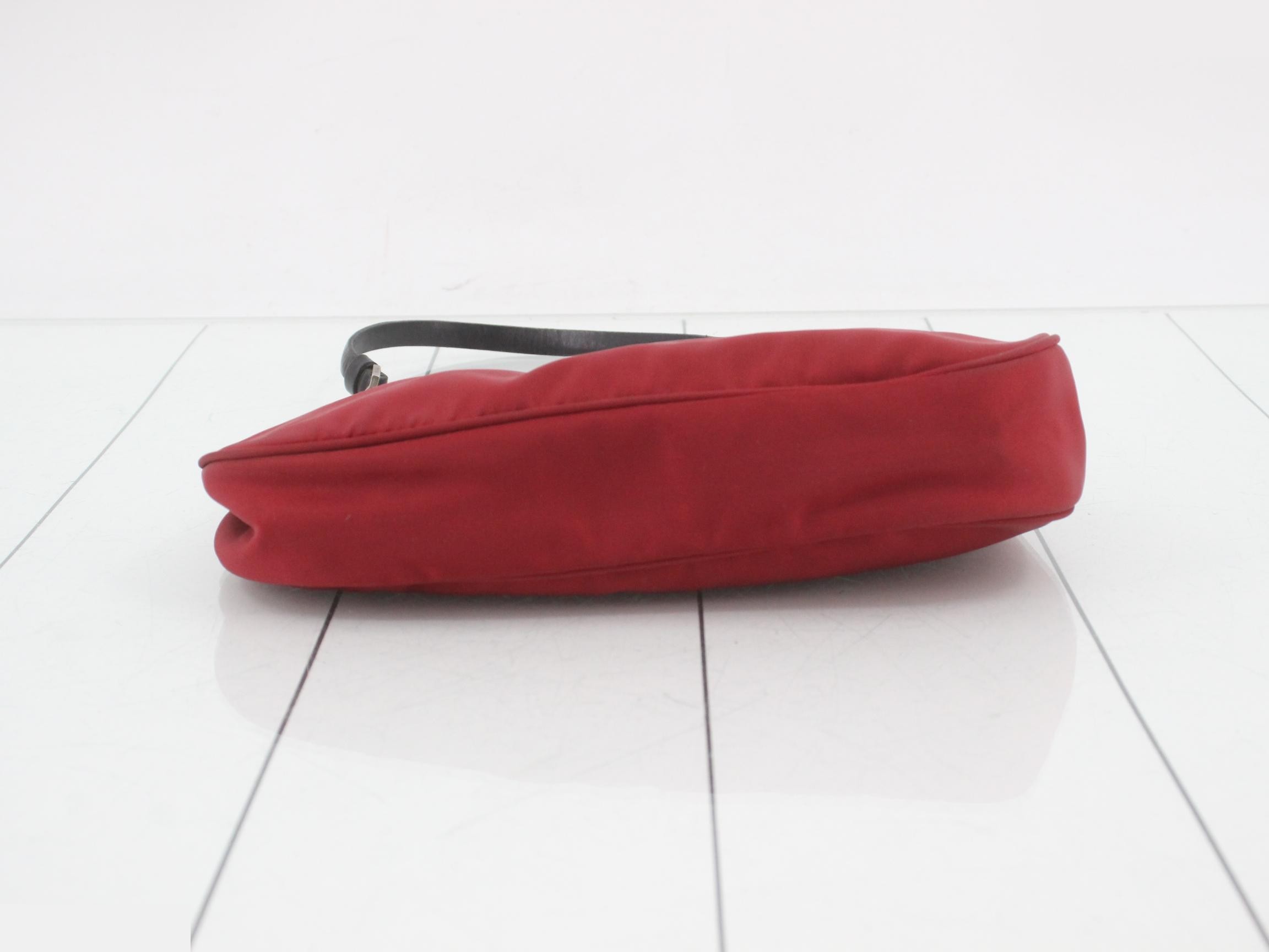 One-shoulder bag, satin, nylon — view 3