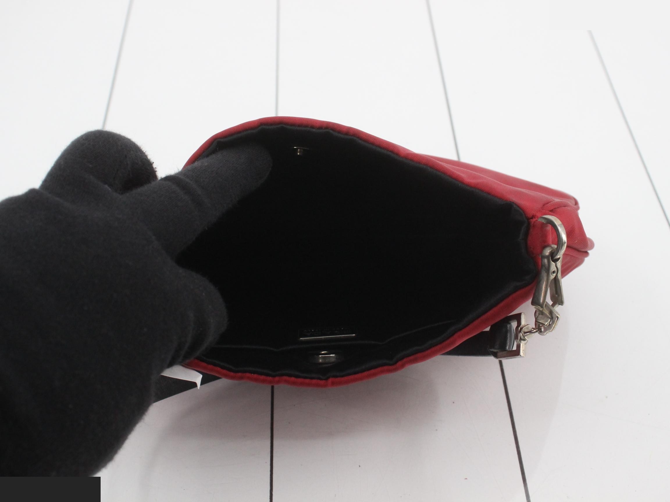 One-shoulder bag, satin, nylon — view 4