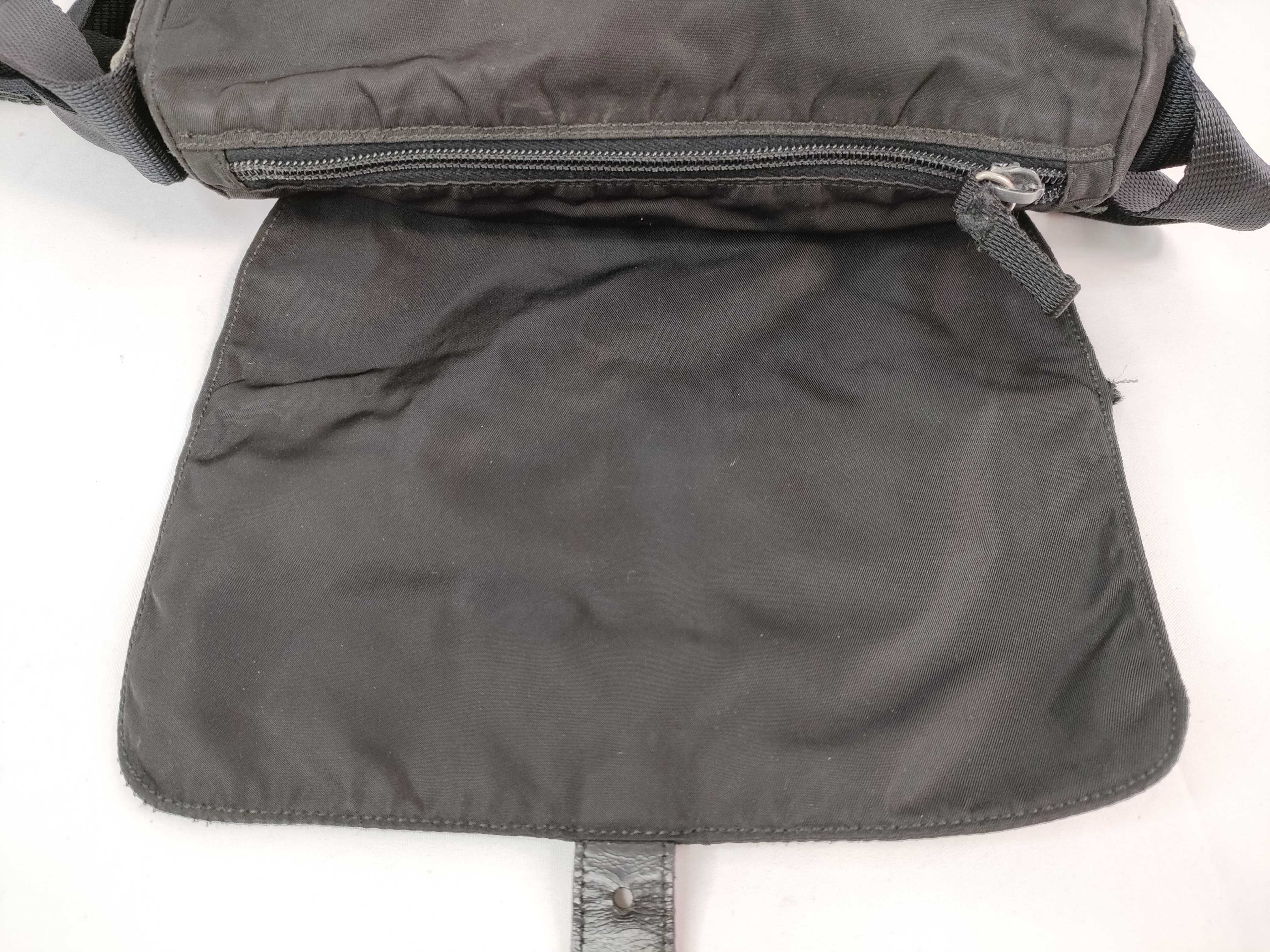 Nylon Triangle Logo Shoulder Bag — view 9