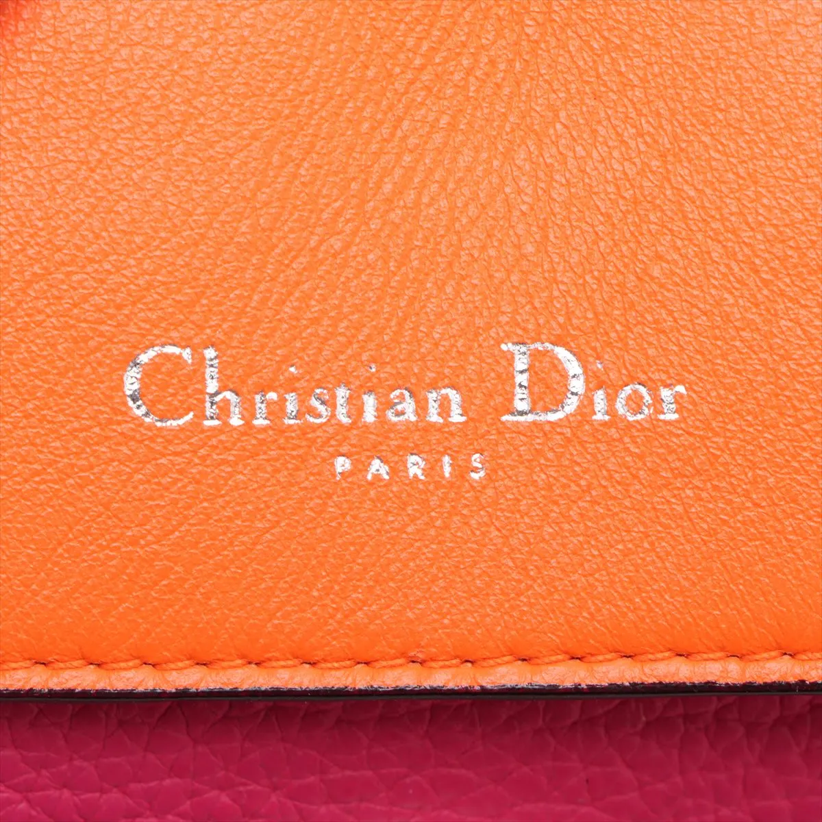 B Dior Leather 2WAY Handbag Pink — view 11