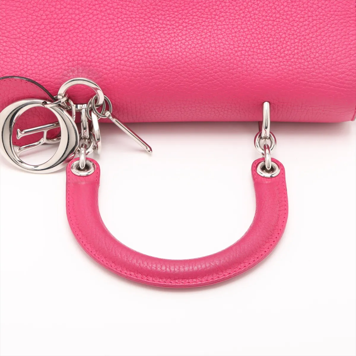 B Dior Leather 2WAY Handbag Pink — view 5