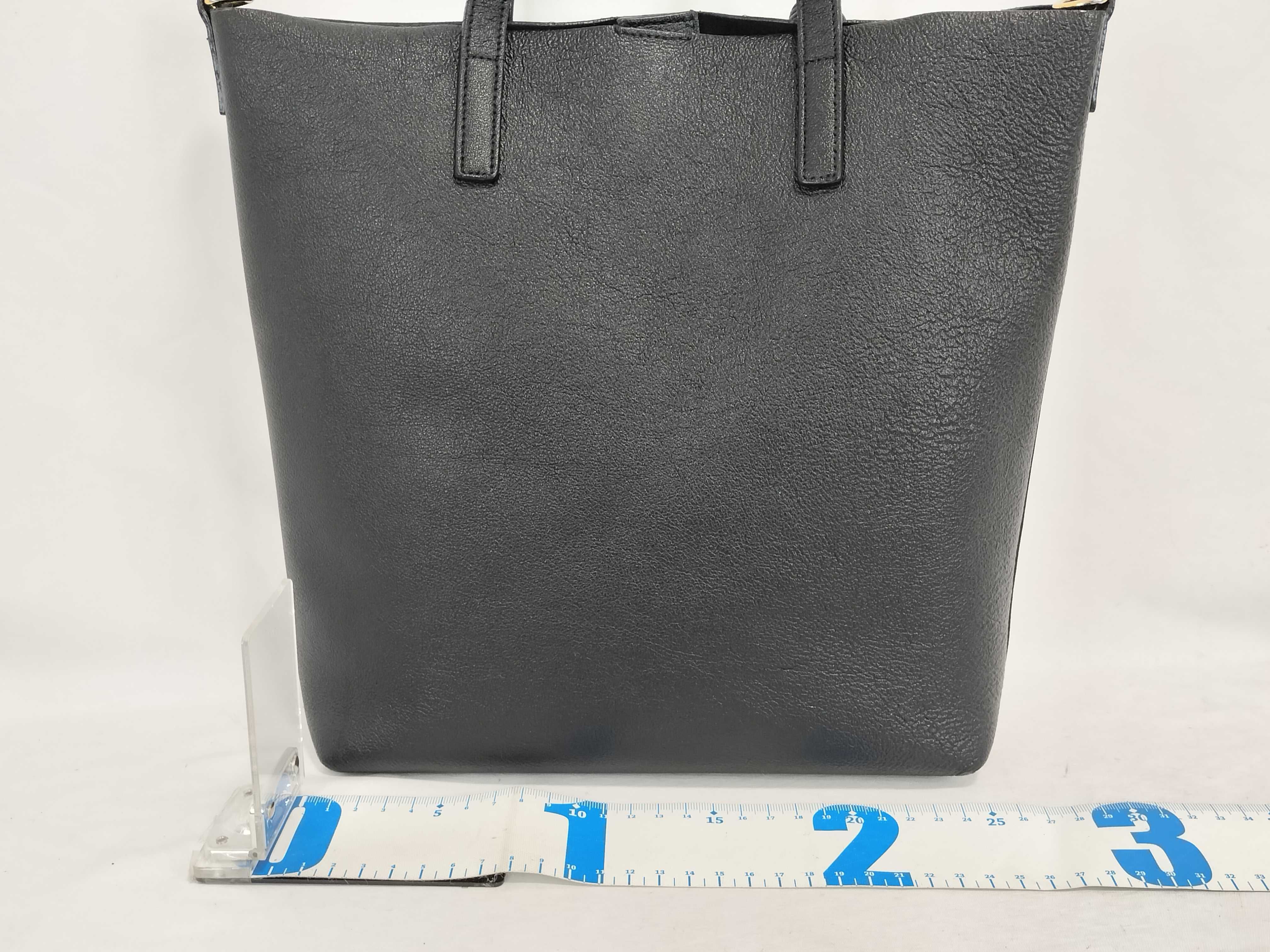Shopping Tote Leather Tote Bag Shoulder Bag Black Serial Tote Bag — view 2