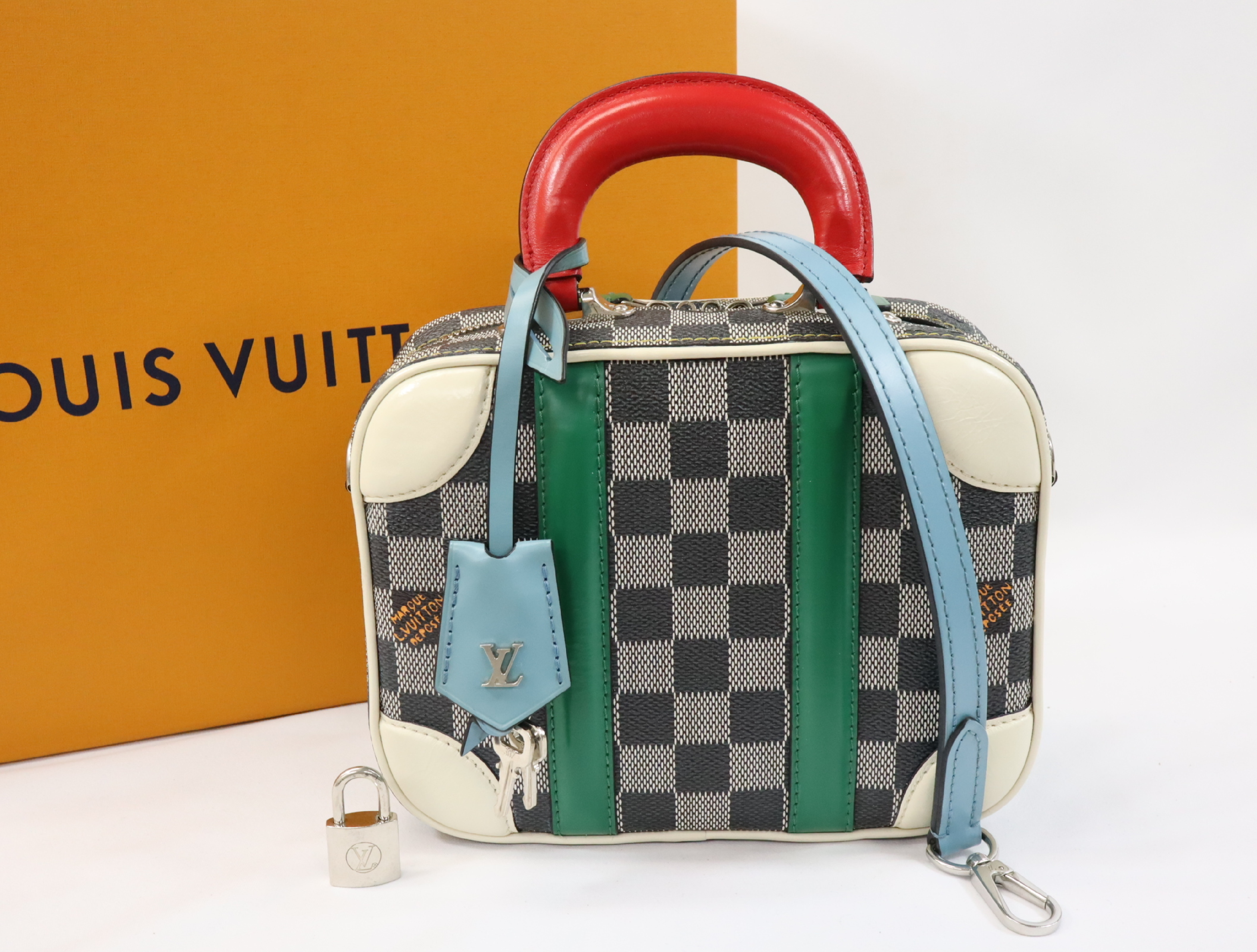 Damier Valisette BB N40233 RI2179 Multicolor RFID-enabled Shoulder Bag