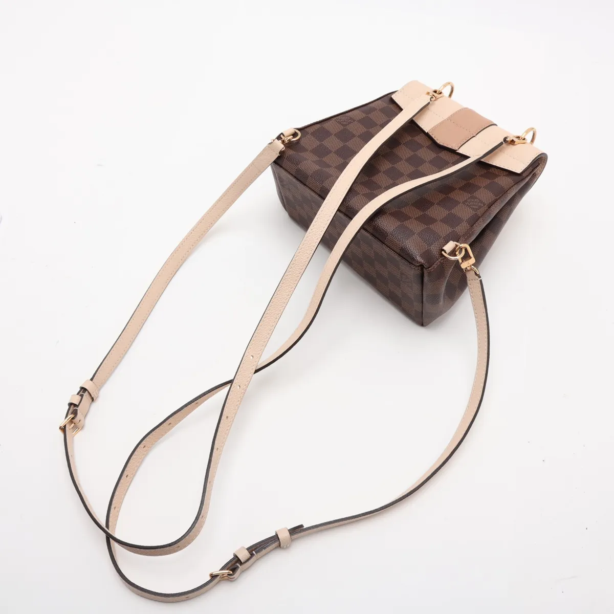 Damier Clapton Backpack N42259 SR3108 Brown x Beige (RFID detected) — view 5