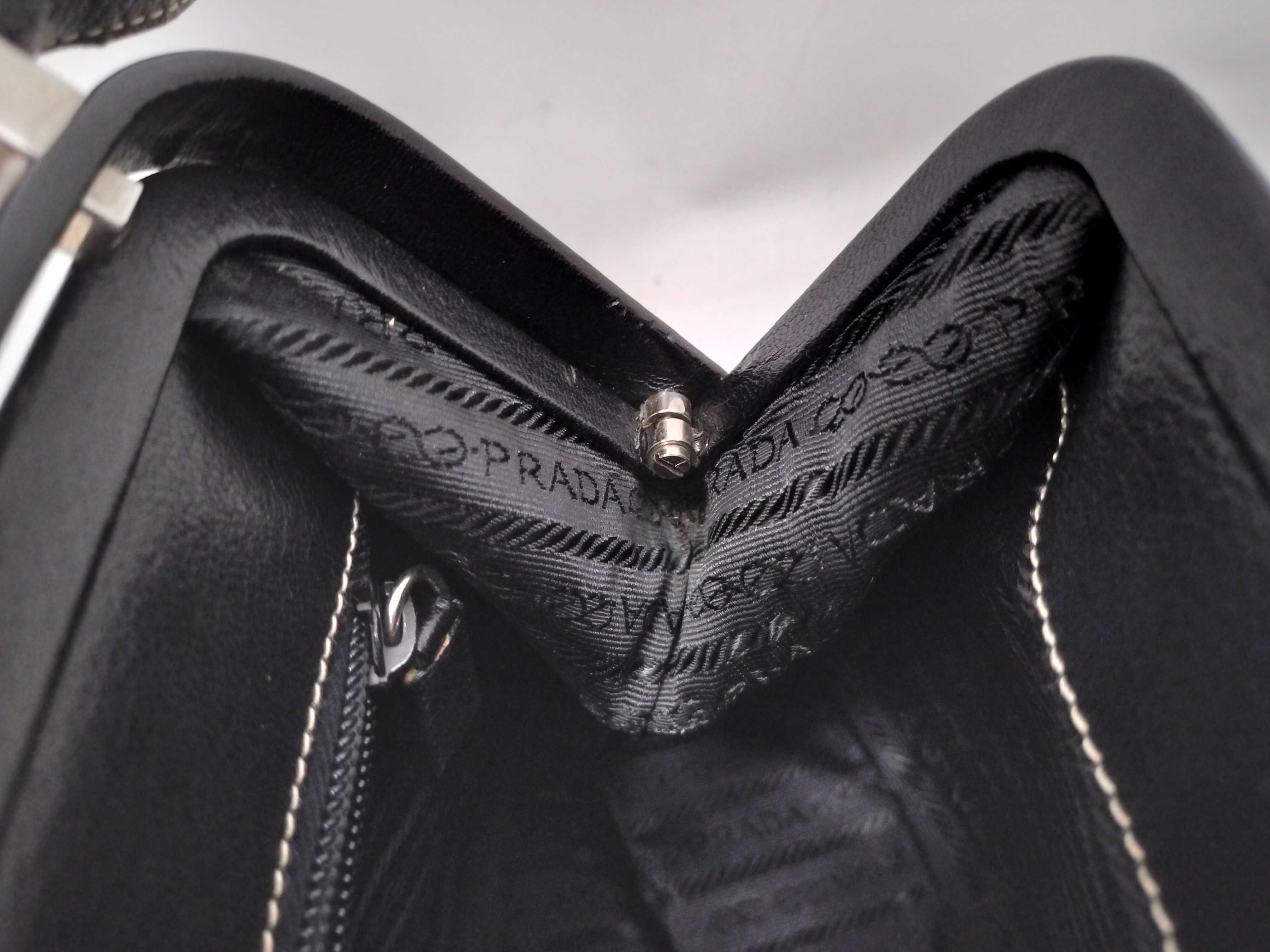 Leather Push-Lock Clochette Key Black Handbag — view 8