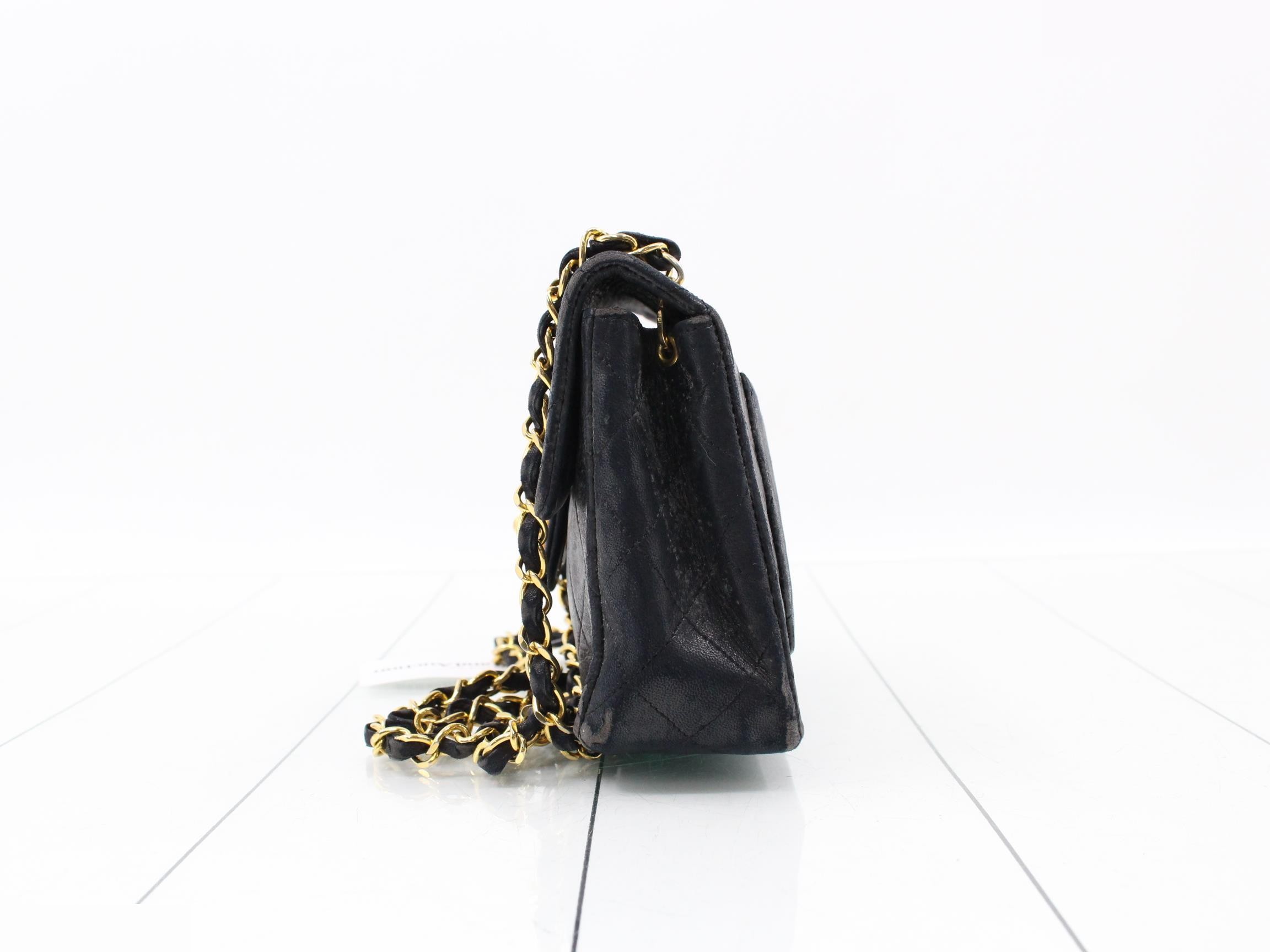 Leather Coco Mark Chain Shoulder Bag — view 3