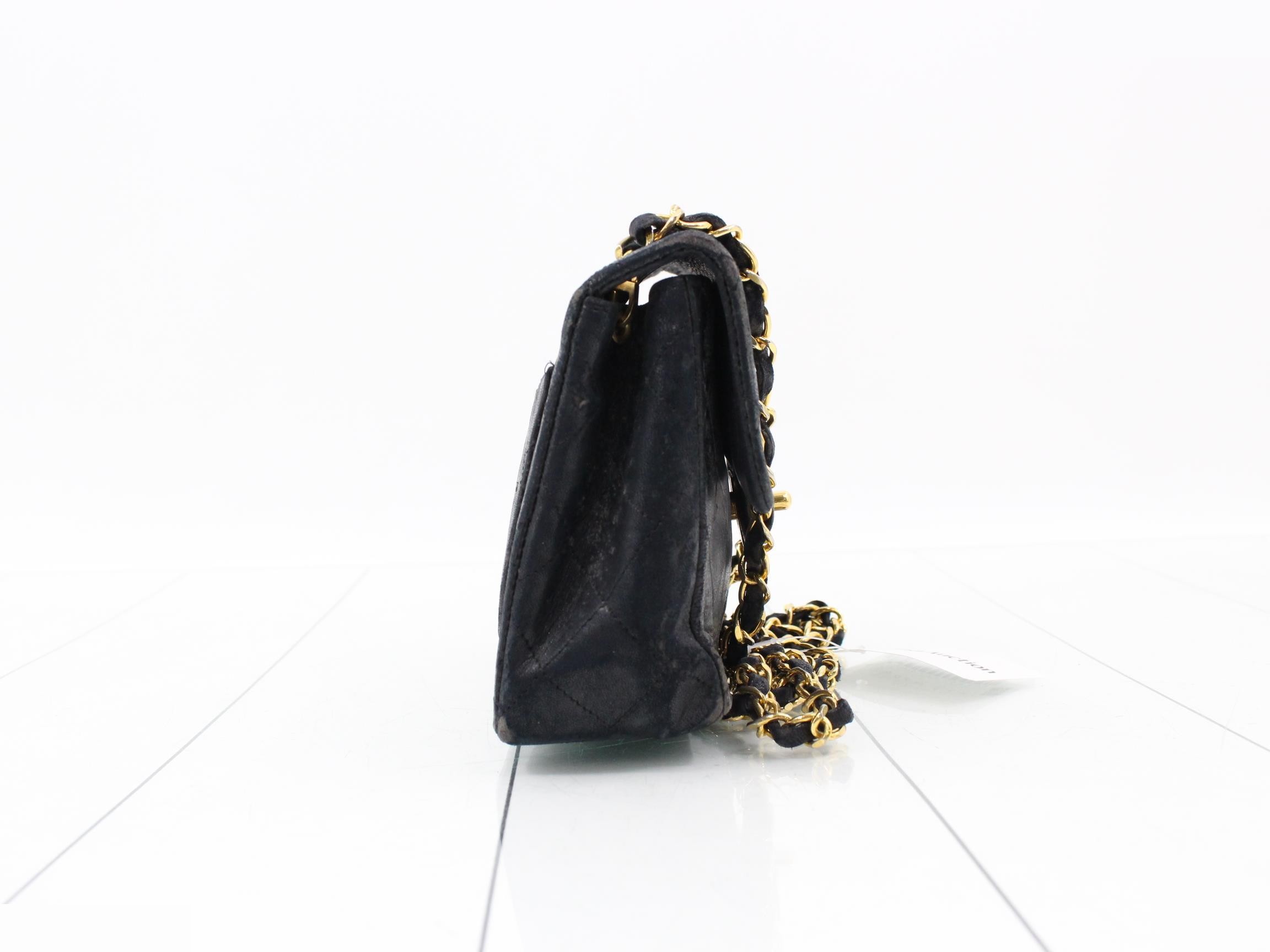 Leather Coco Mark Chain Shoulder Bag — view 4
