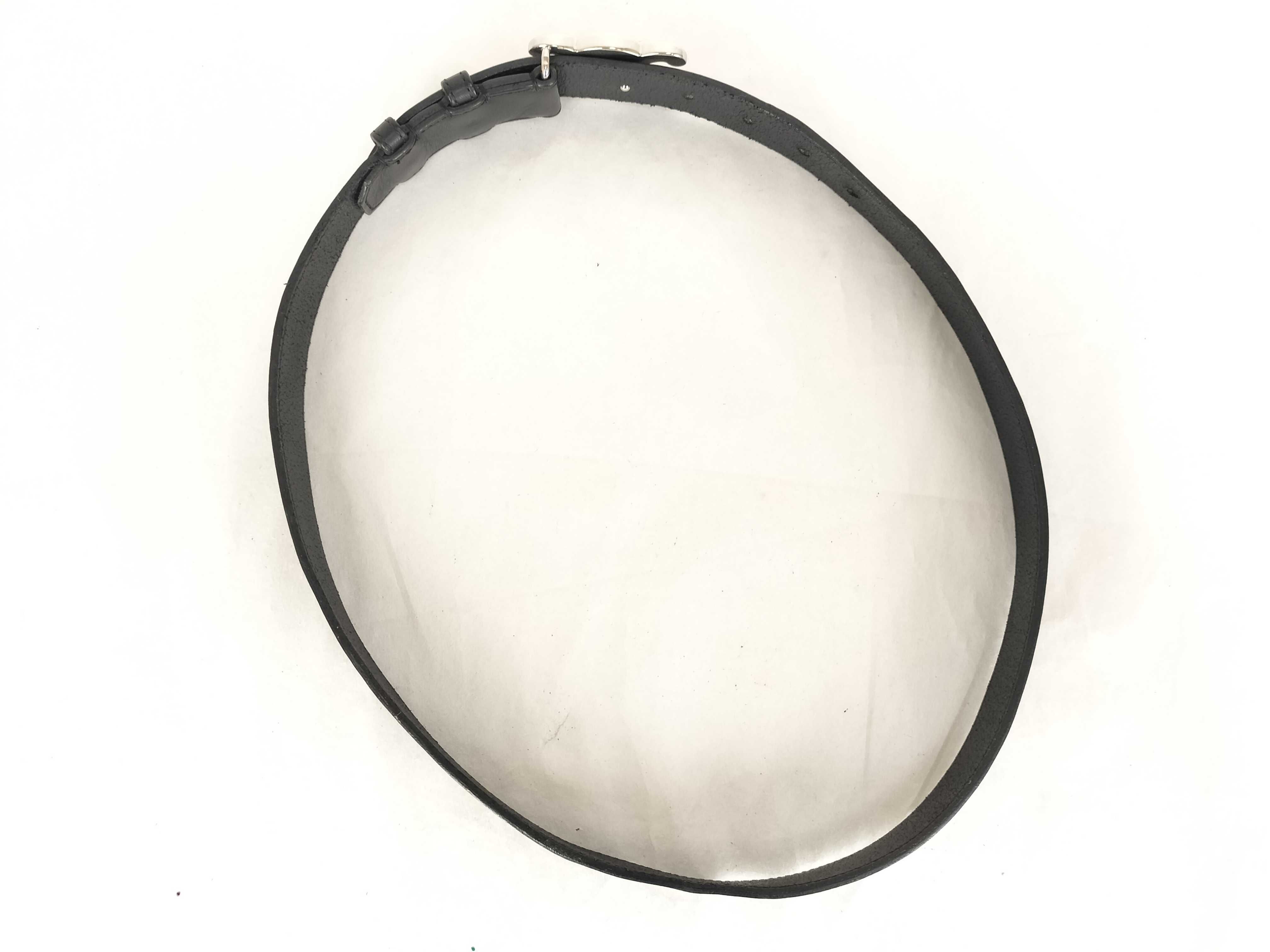 Triomphe Silver Hardware Belt, Size 80 — view 2