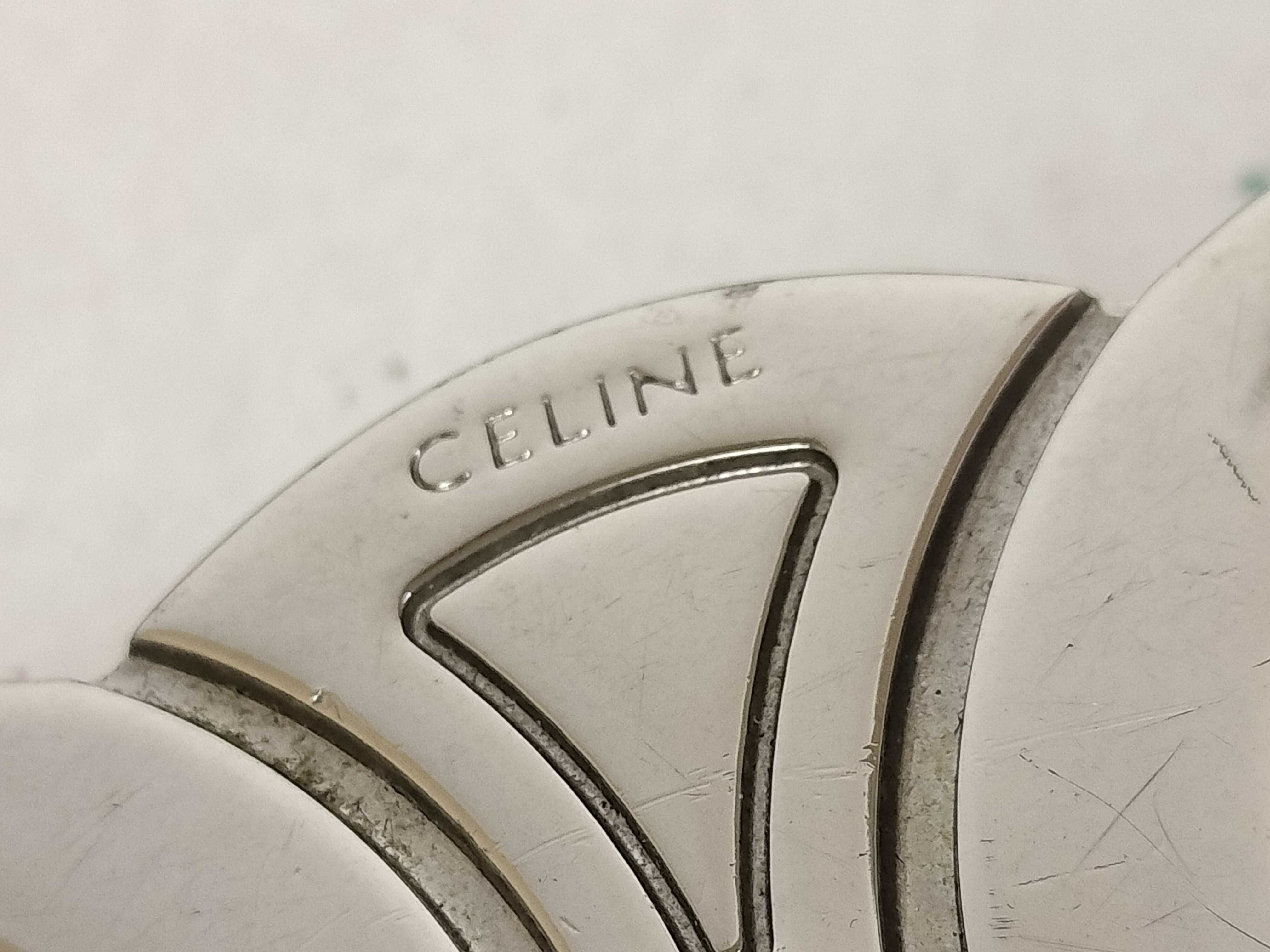 Triomphe Silver Hardware Belt, Size 80 — view 4