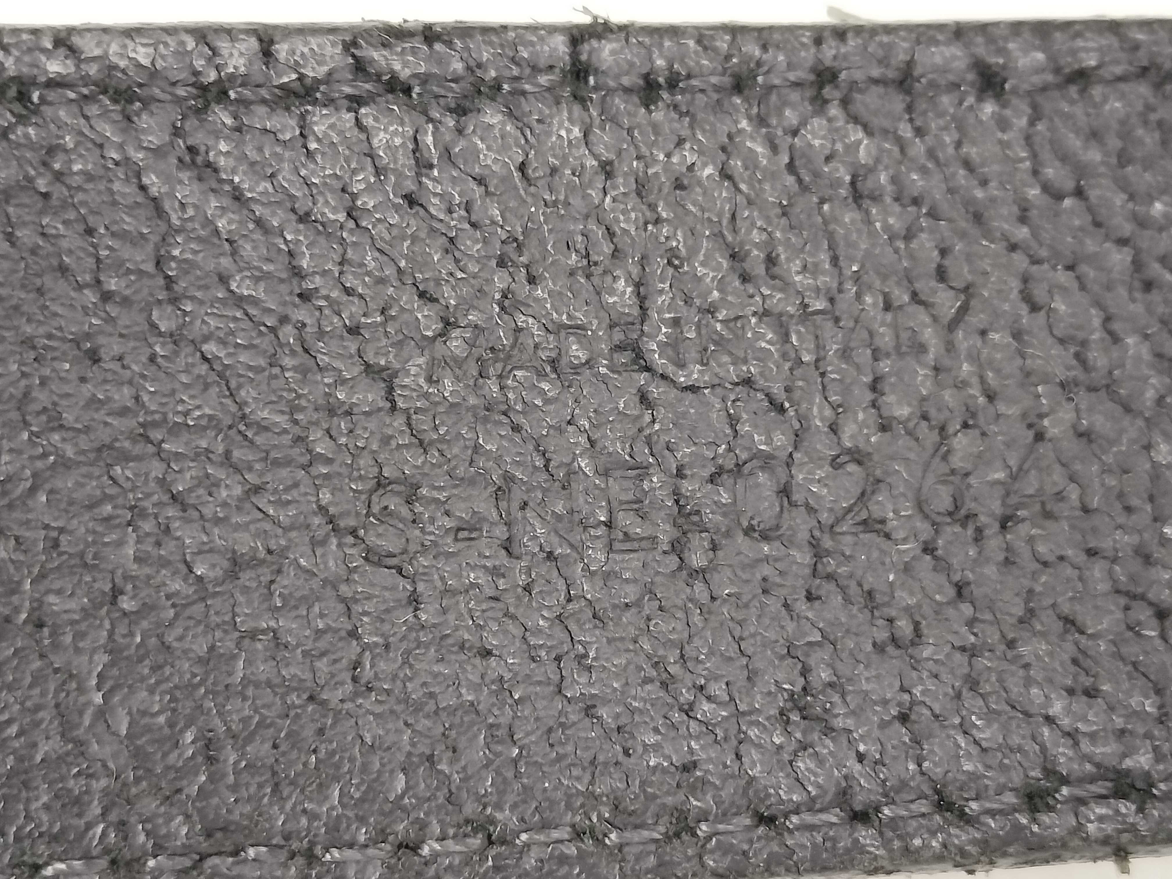 Triomphe Silver Hardware Belt, Size 80 — view 5