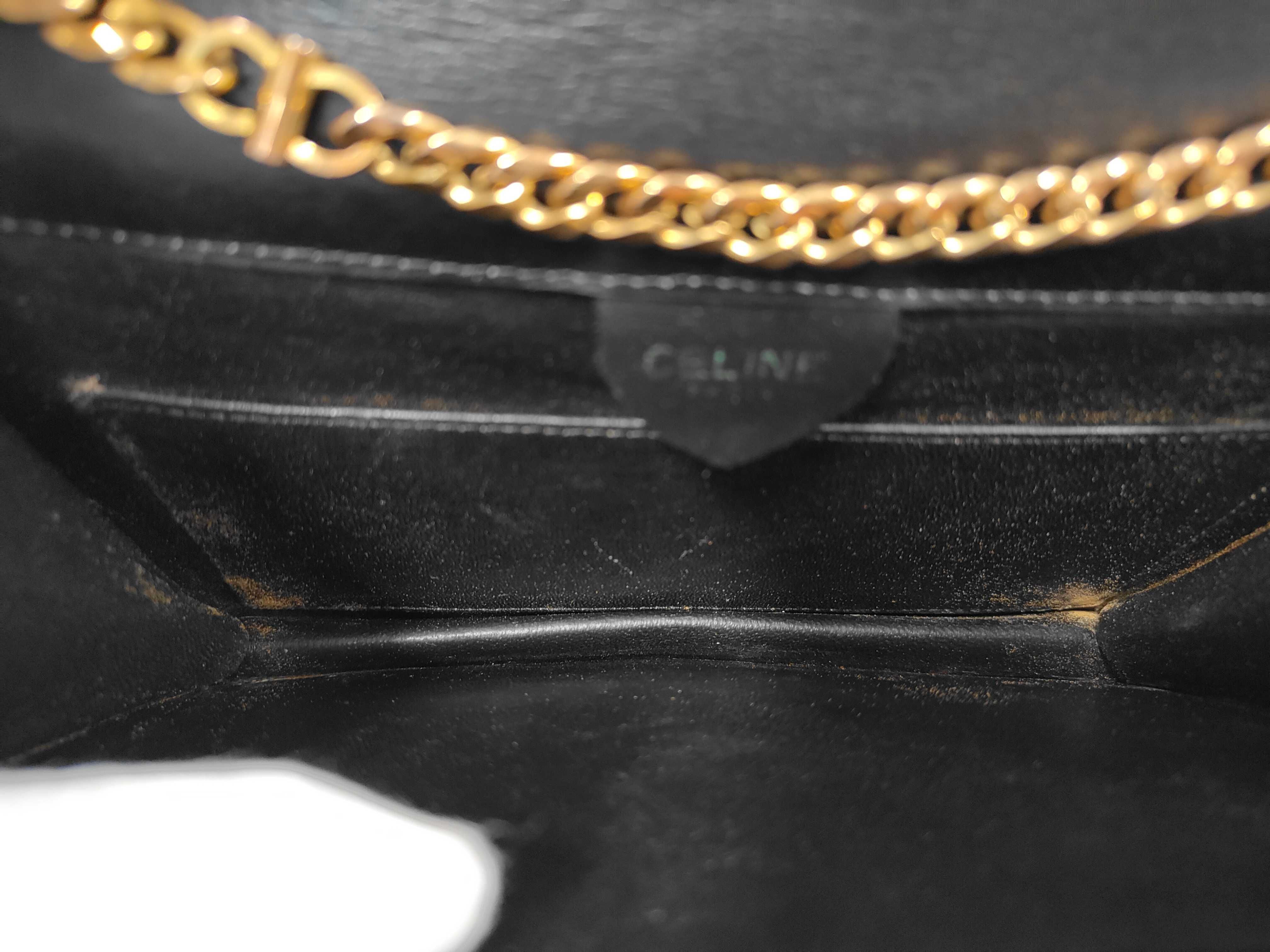 Faux Pearl Ribbon Chain Shoulder Bag Leather Shoulder Bag — view 6