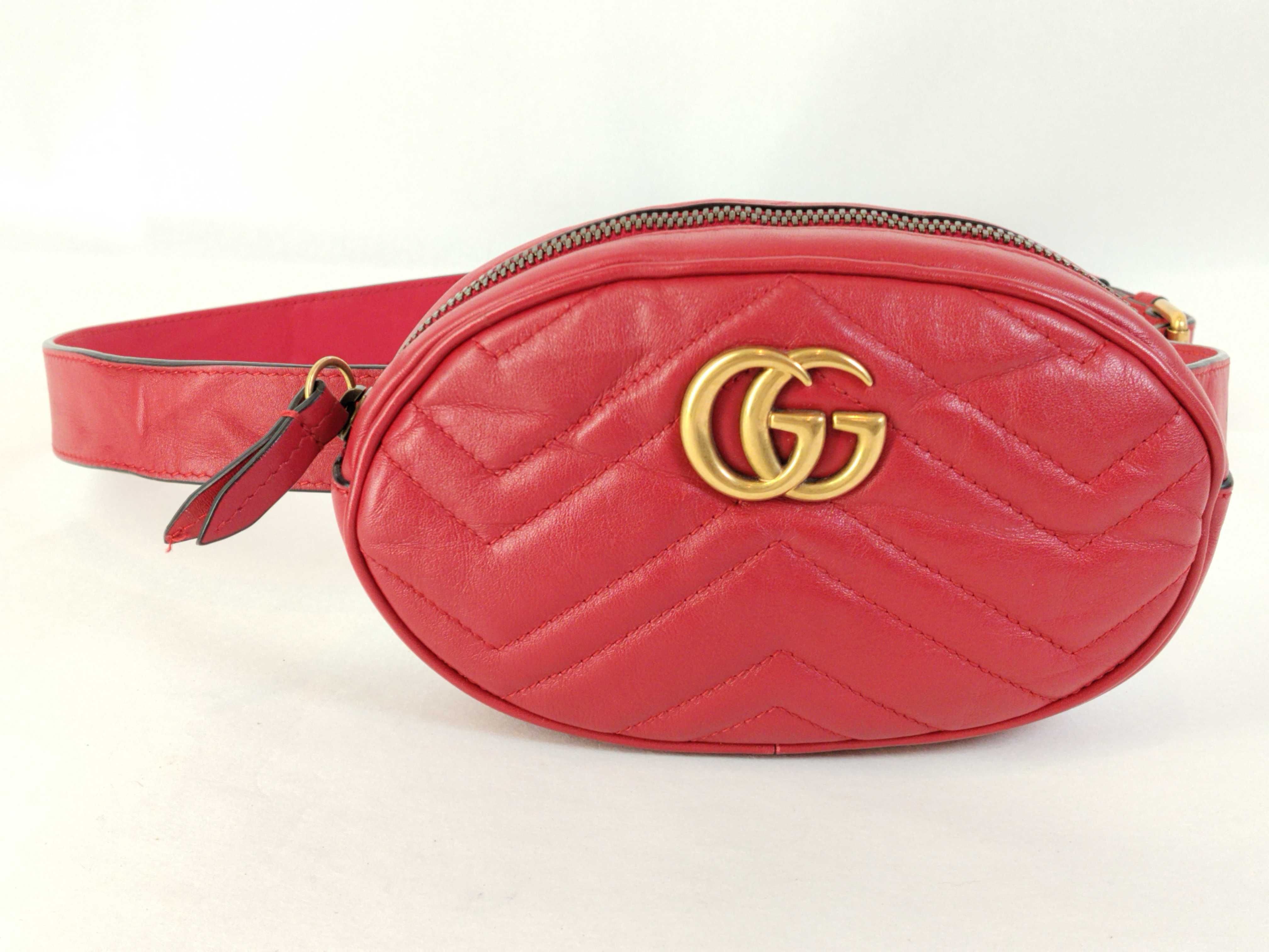 PH- Black GG Round Leather Mini Ophidia Clutch Bag (Waist Bag)
