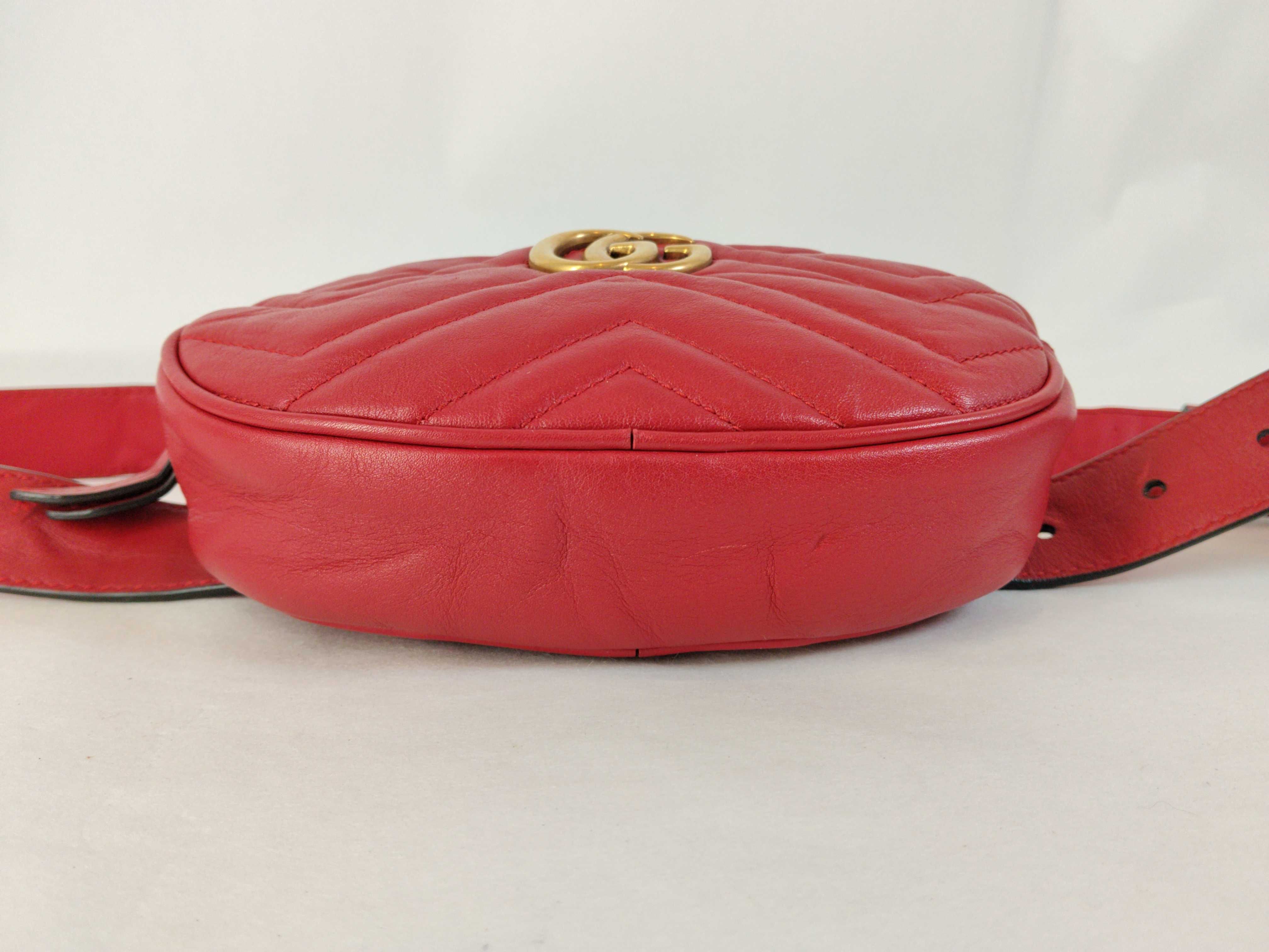PH- Black GG Round Leather Mini Ophidia Clutch Bag (Waist Bag) — view 7