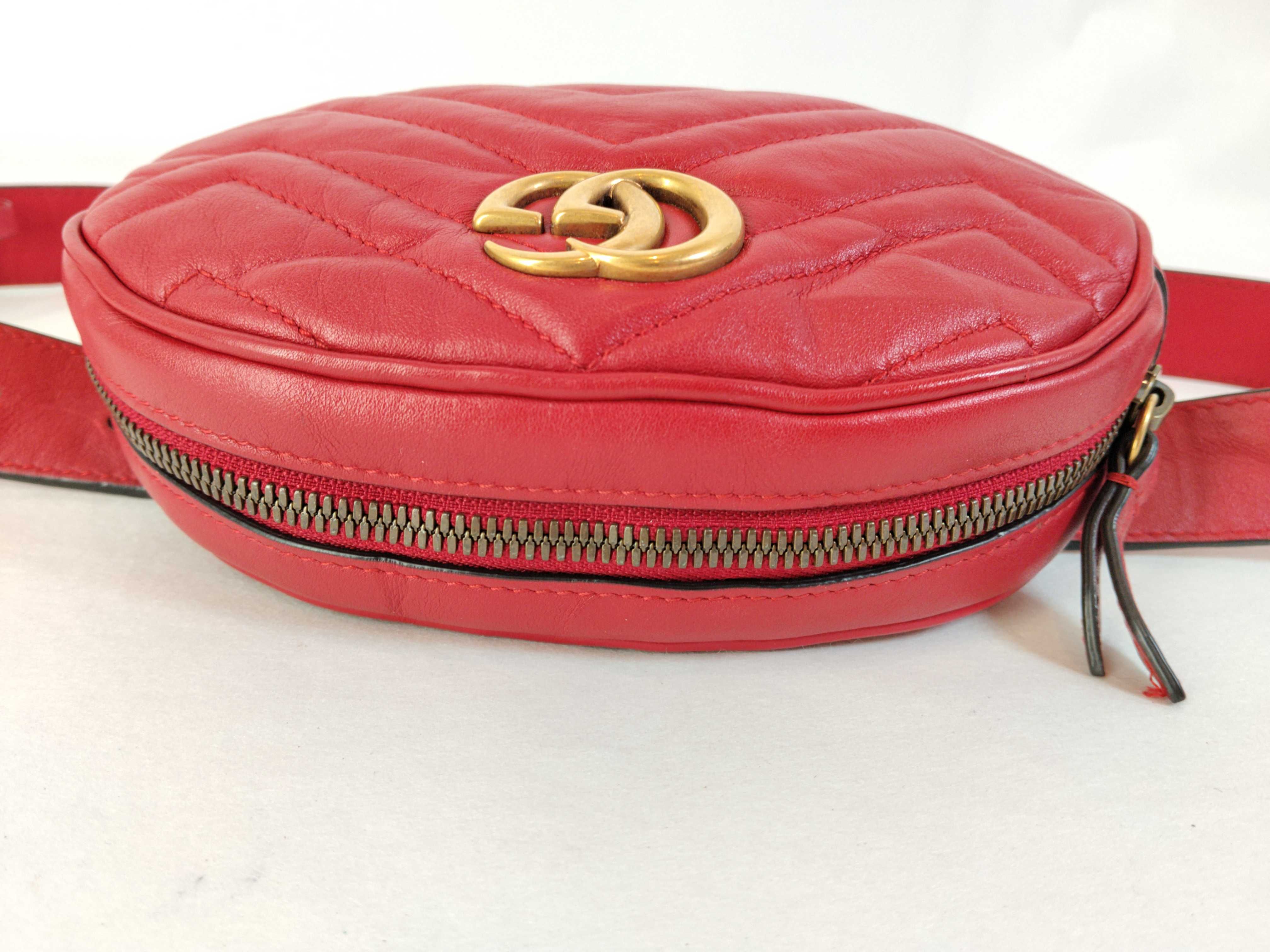 PH- Black GG Round Leather Mini Ophidia Clutch Bag (Waist Bag) — view 8