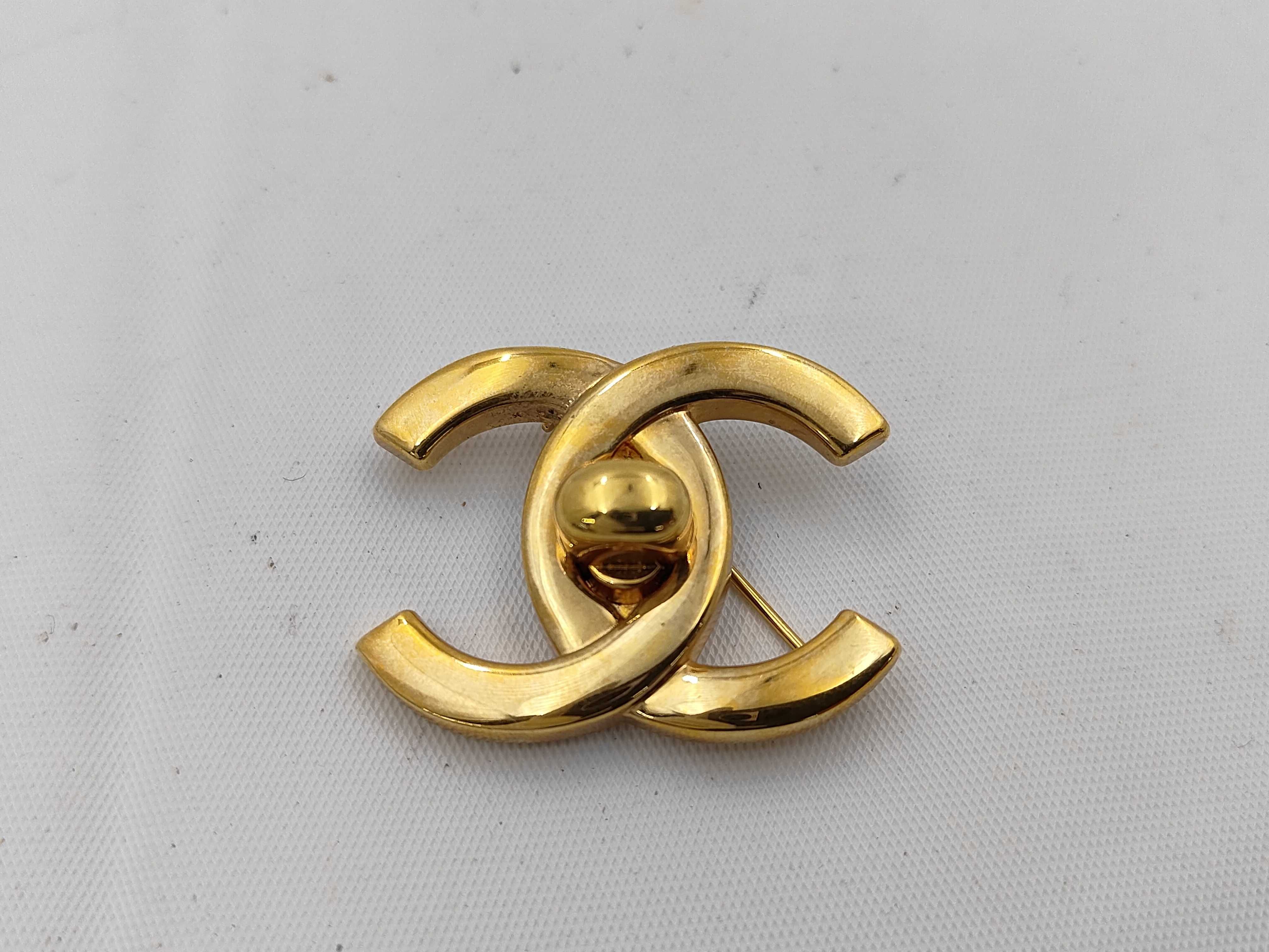 Brooch, Coco Mark Gold Brooch
