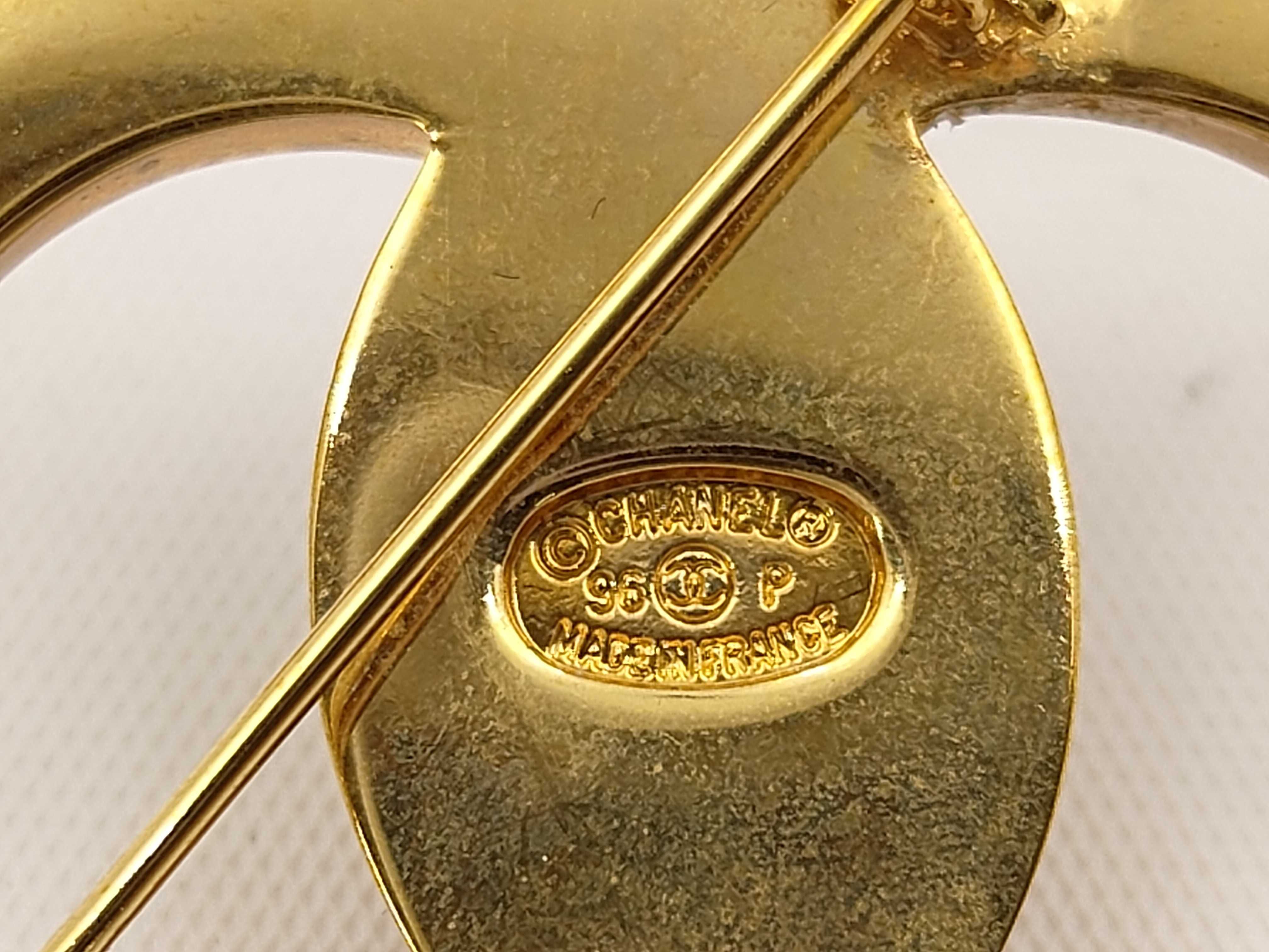 Brooch, Coco Mark Gold Brooch — view 4