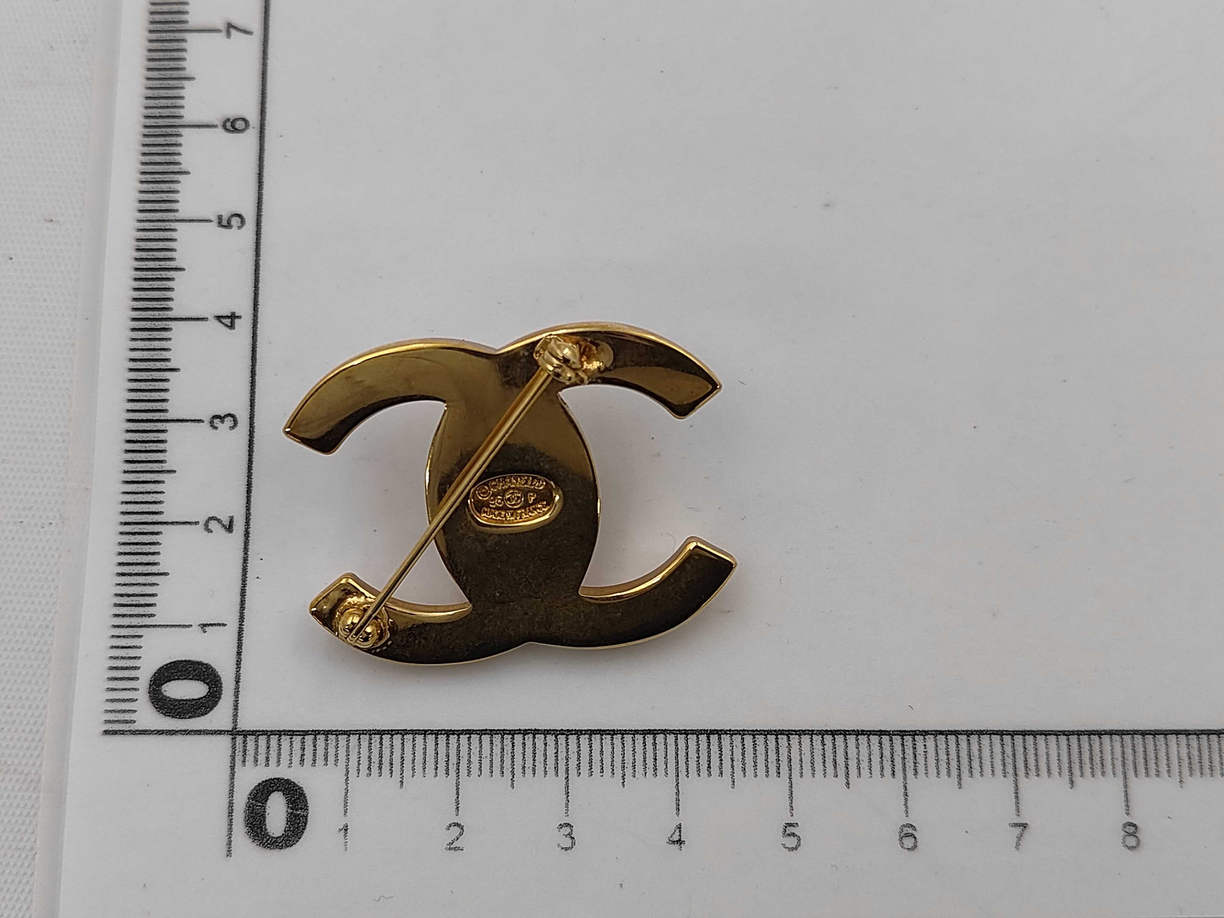 Brooch, Coco Mark Gold Brooch — view 5