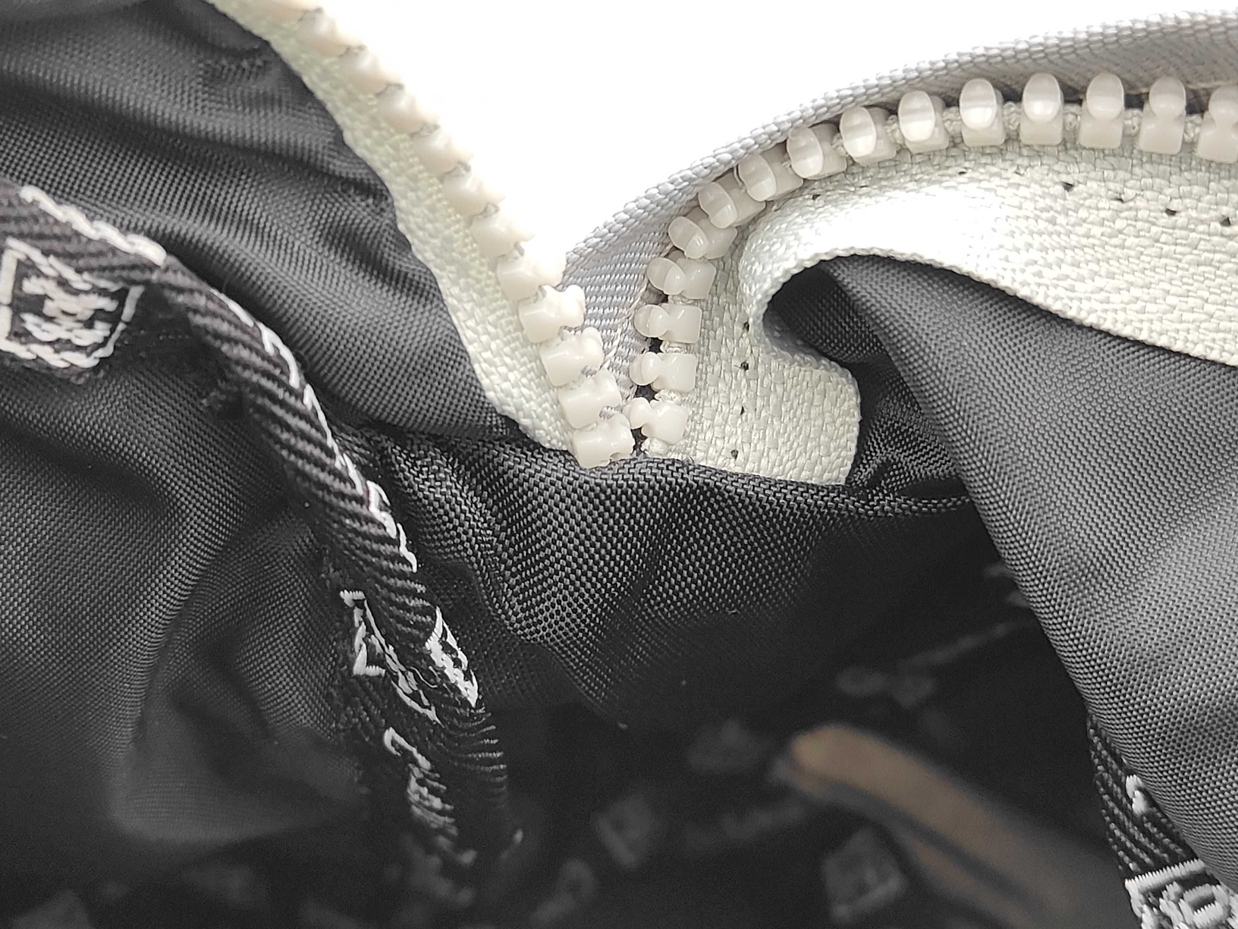 Coco Mark Logo Jacquard Nylon Mesh Waist Bag (Black & White) — view 10