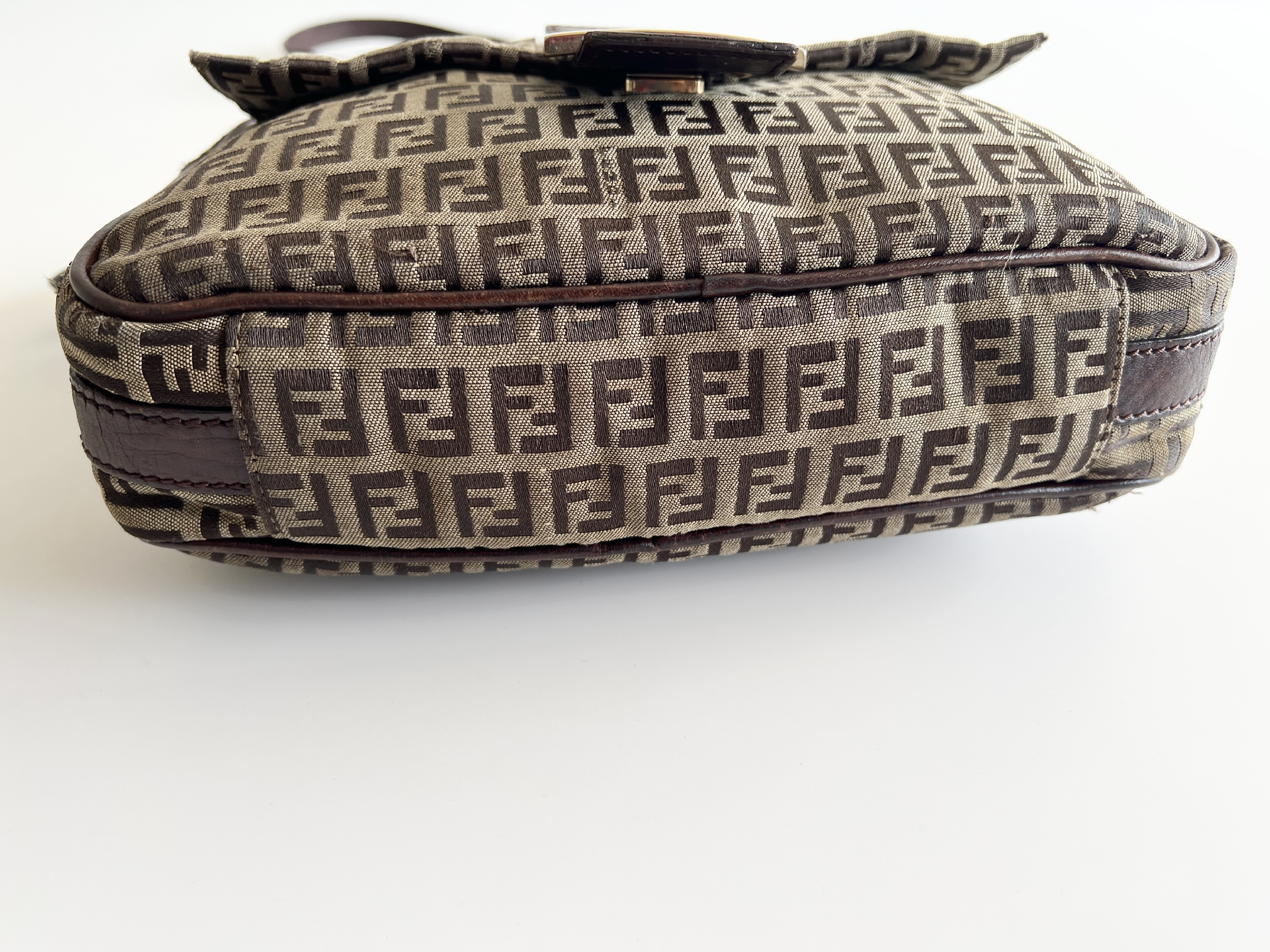 Mamma Bucket Zucchino Canvas Leather One Shoulder Bag — view 15