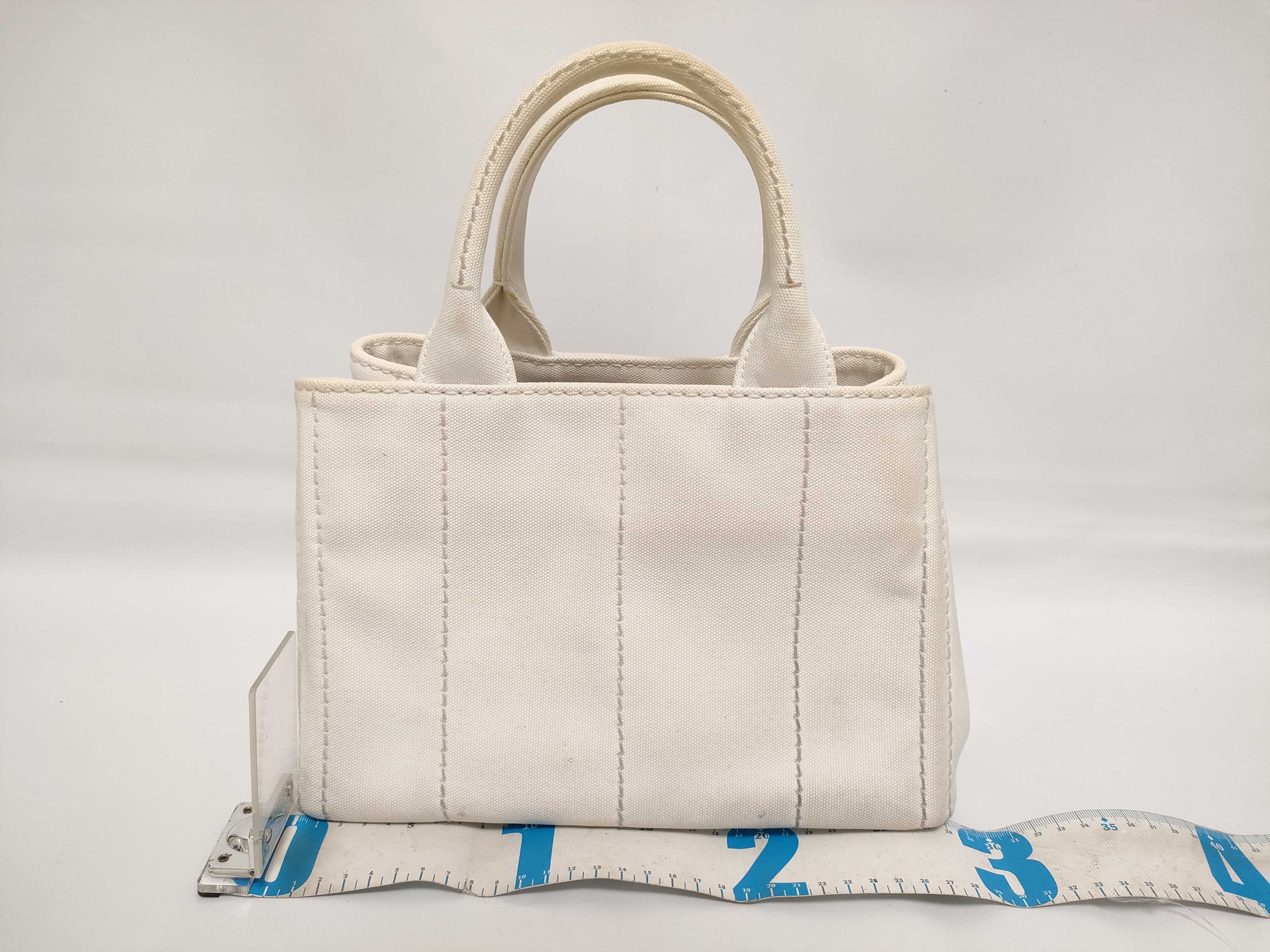 Canapa Canvas Handbag, White — view 2