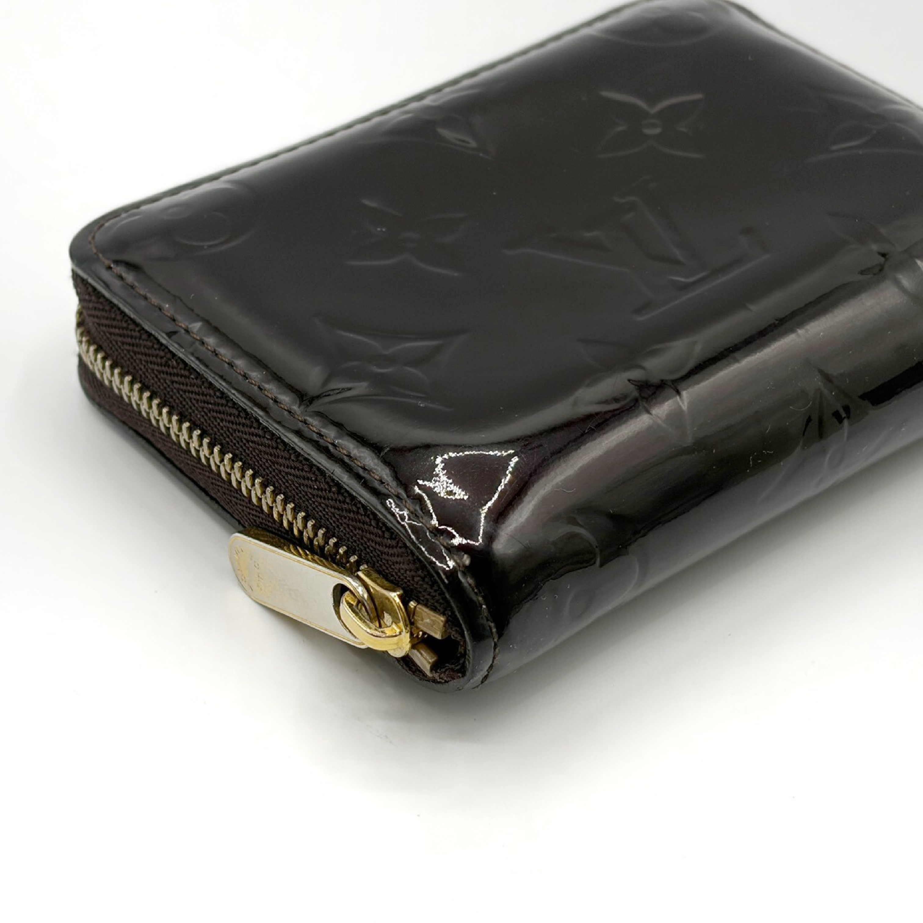 Monogram Vernis Zippy Coin Purse Amarante Wallet — view 3
