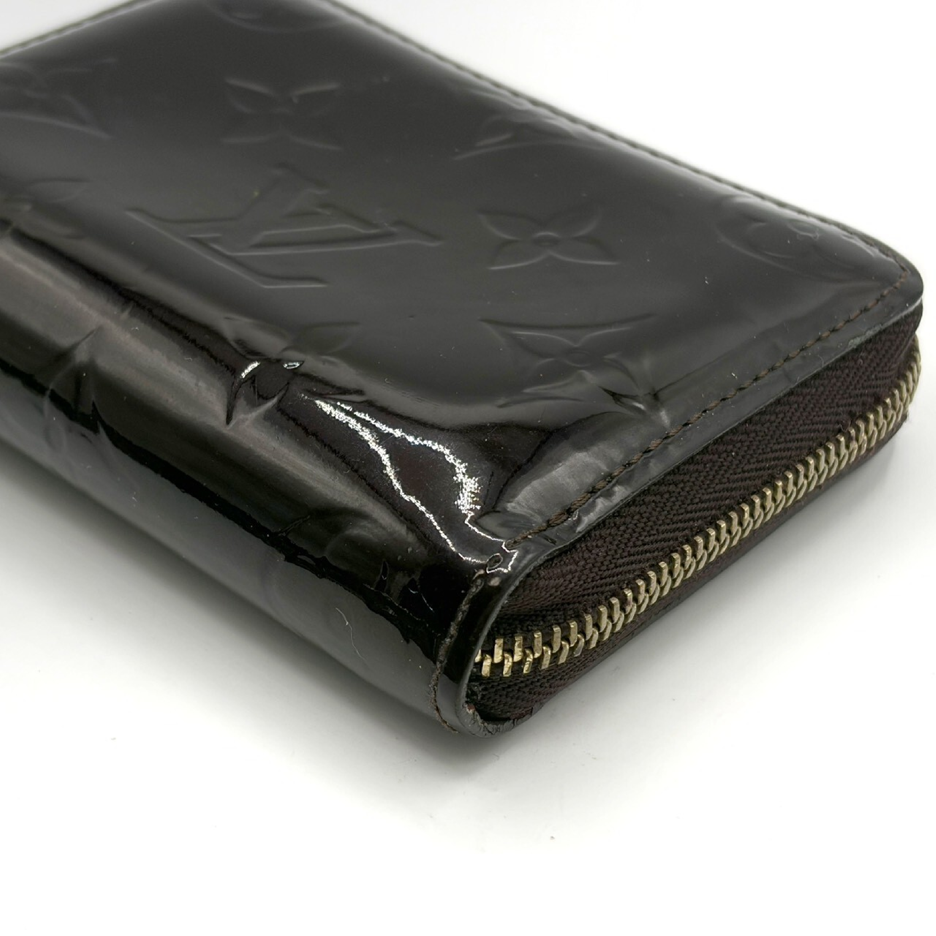 Monogram Vernis Zippy Coin Purse Amarante Wallet — view 4