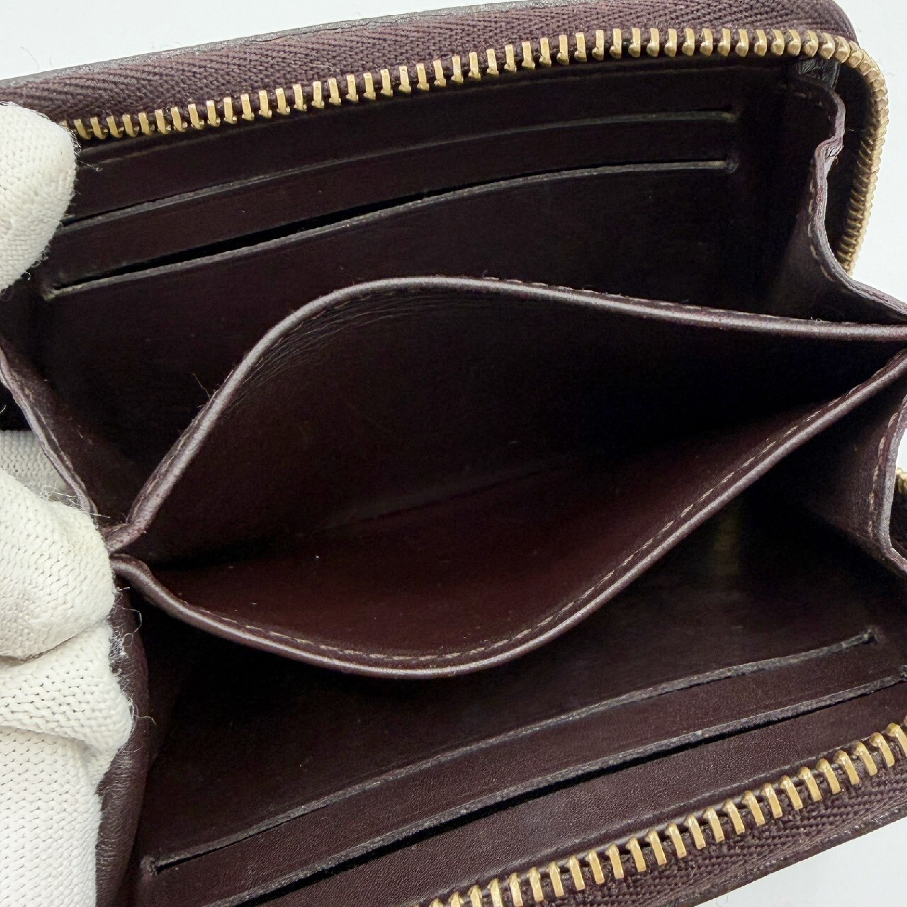 Monogram Vernis Zippy Coin Purse Amarante Wallet — view 9