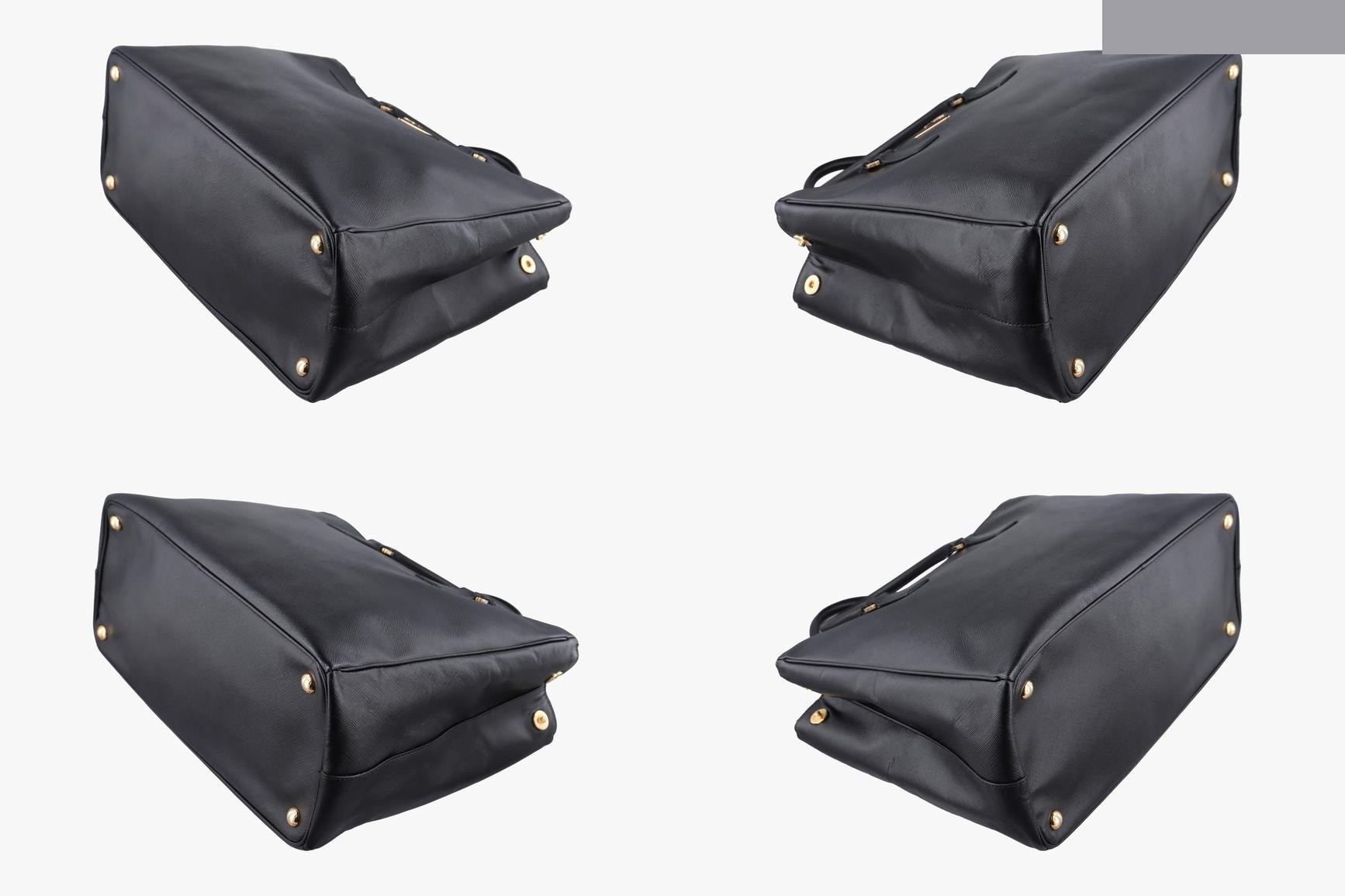 Galleria Saffiano Leather Black — view 4