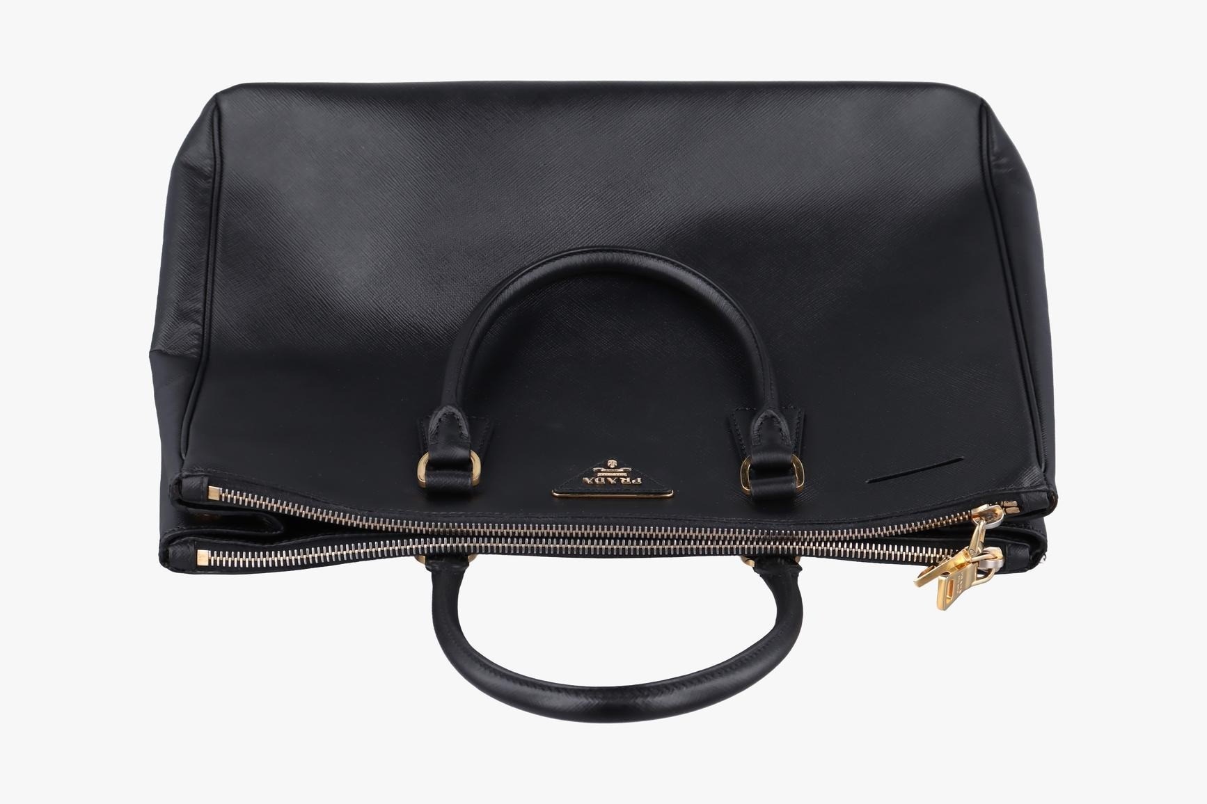Galleria Saffiano Leather Black — view 5