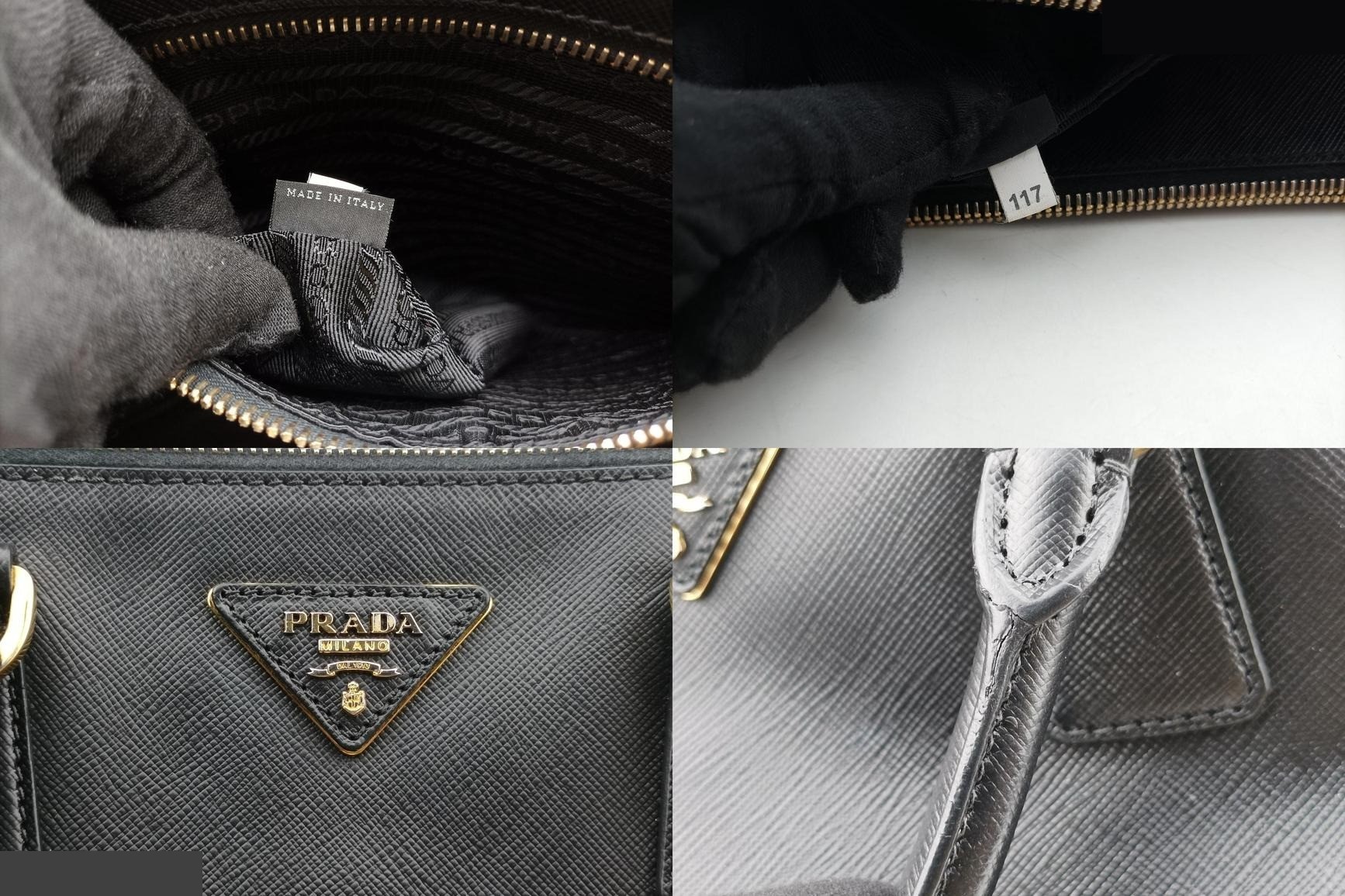 Galleria Saffiano Leather Black — view 8
