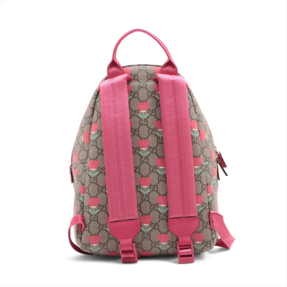 GG Supreme Children's PVC x Leather Backpack/Rucksack, Beige x Pink, 782708 — view 2