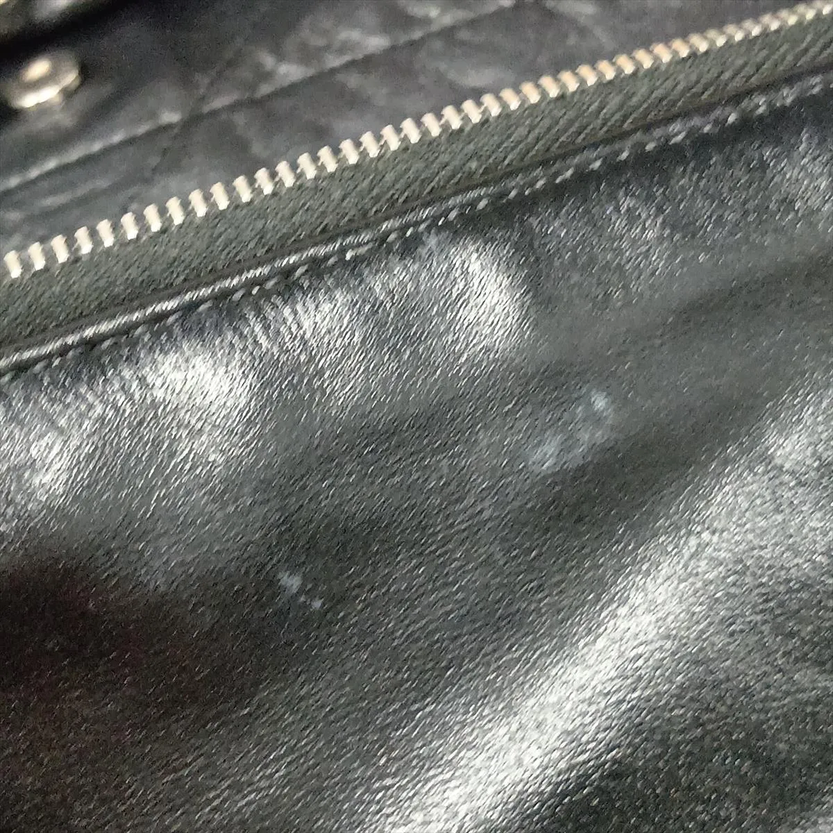 22 Small Leather Chain Shoulder Bag, Black with Silver Hardware, G8JCT093, Random Plate, AS3260 — view 13