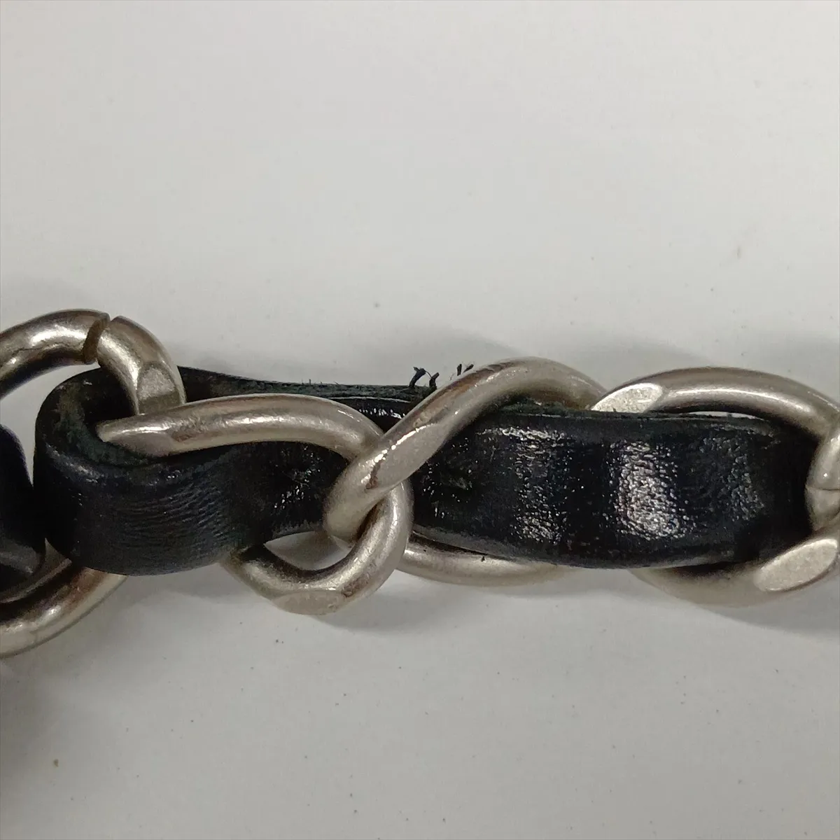 22 Small Leather Chain Shoulder Bag, Black with Silver Hardware, G8JCT093, Random Plate, AS3260 — view 14