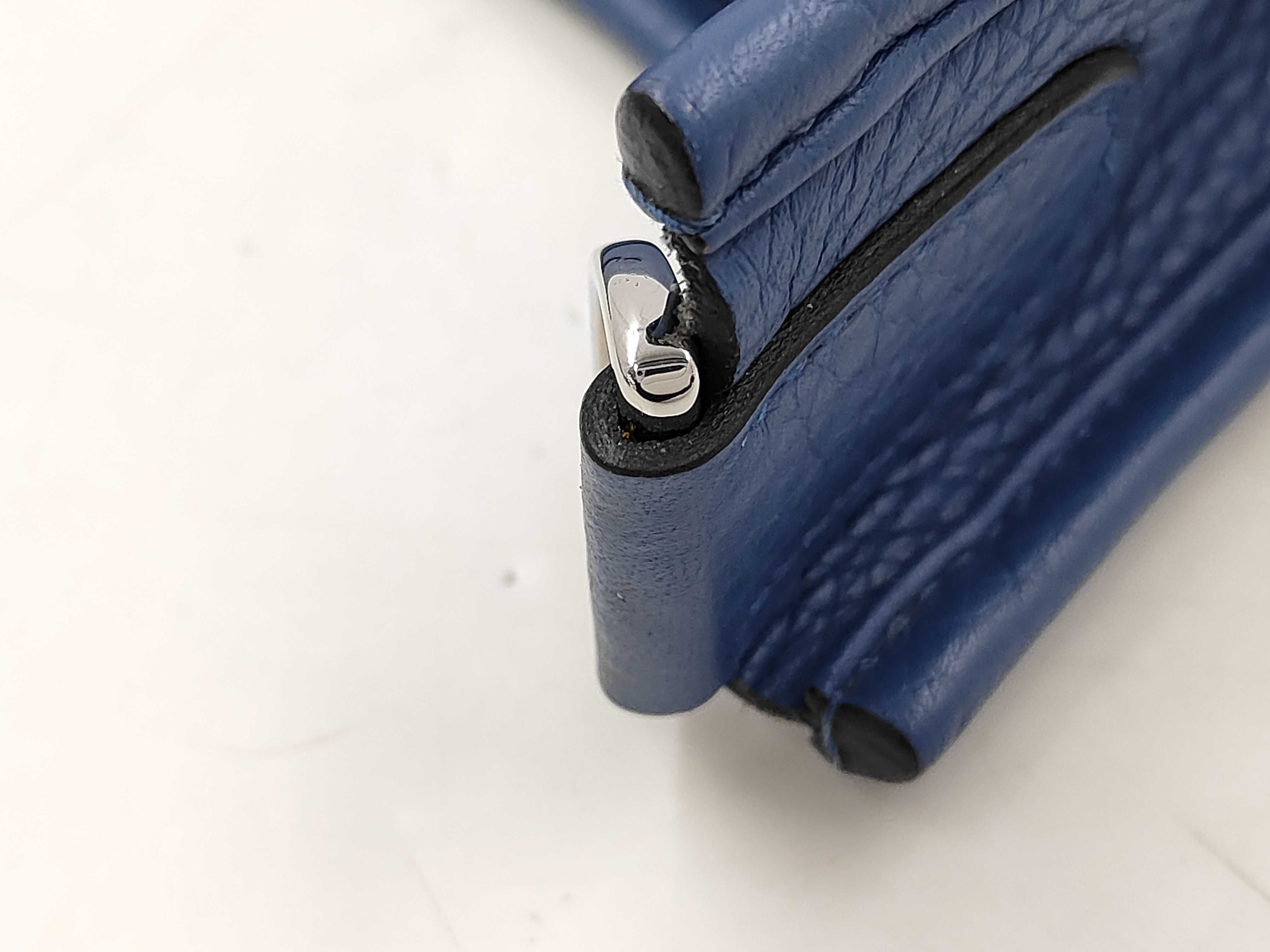 Evelyne 2169 3PM Taurillon leather, blue tones, silver hardware, X stamp, shoulder bag — view 5