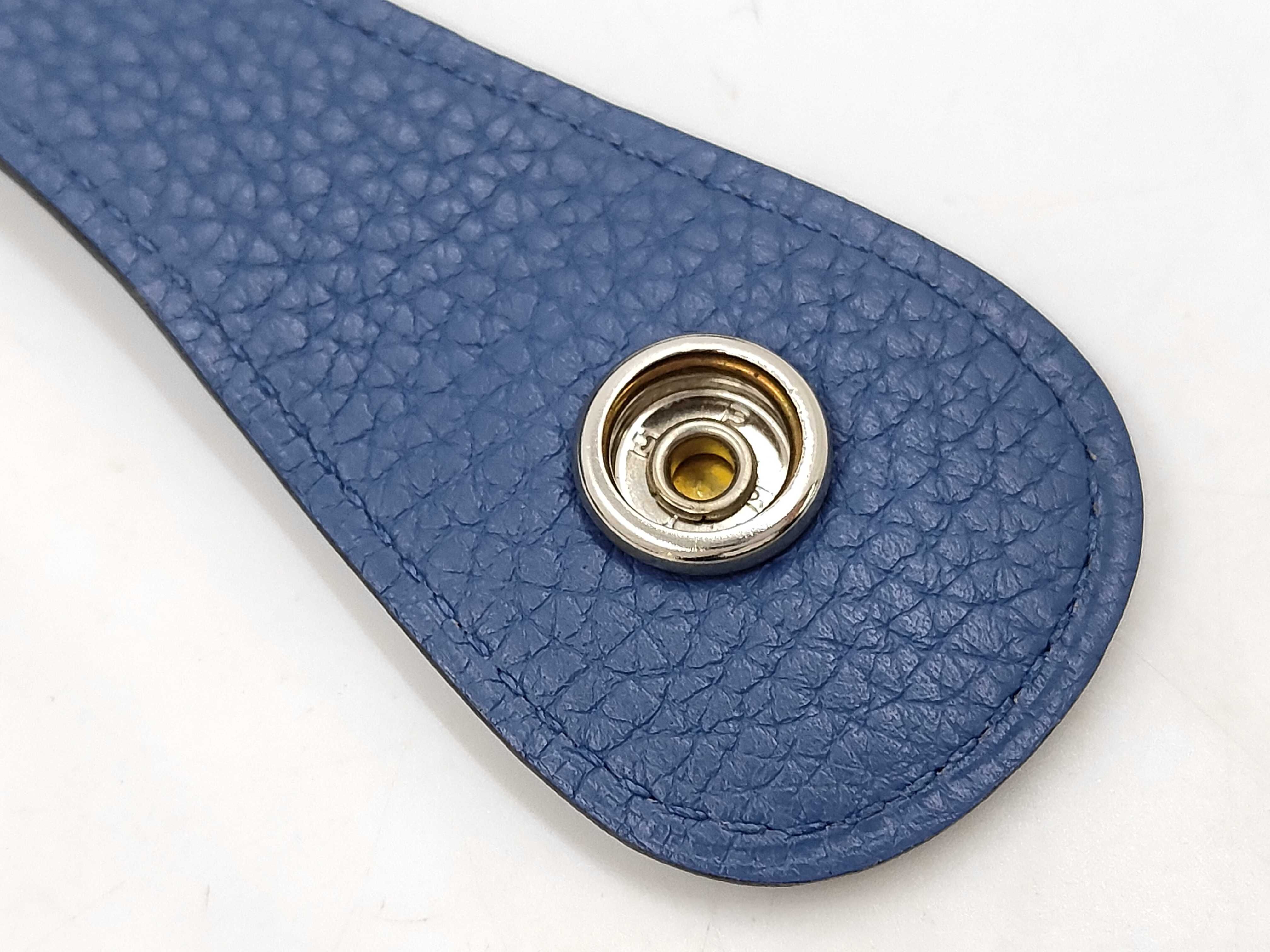 Evelyne 2169 3PM Taurillon leather, blue tones, silver hardware, X stamp, shoulder bag — view 6