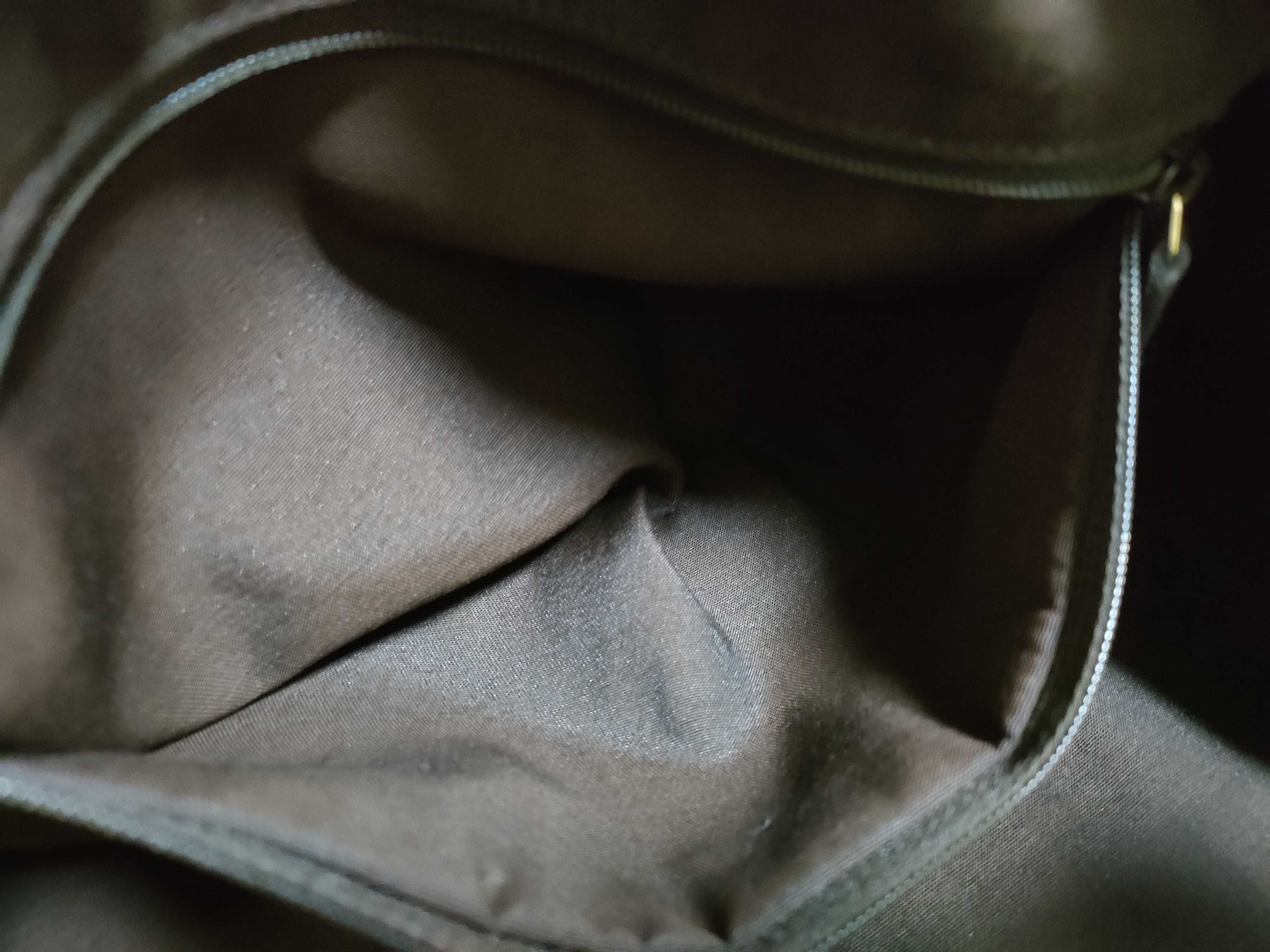 GG Canvas Sukey Canvas x Leather Handbag, Beige x Brown, 211944 — view 12